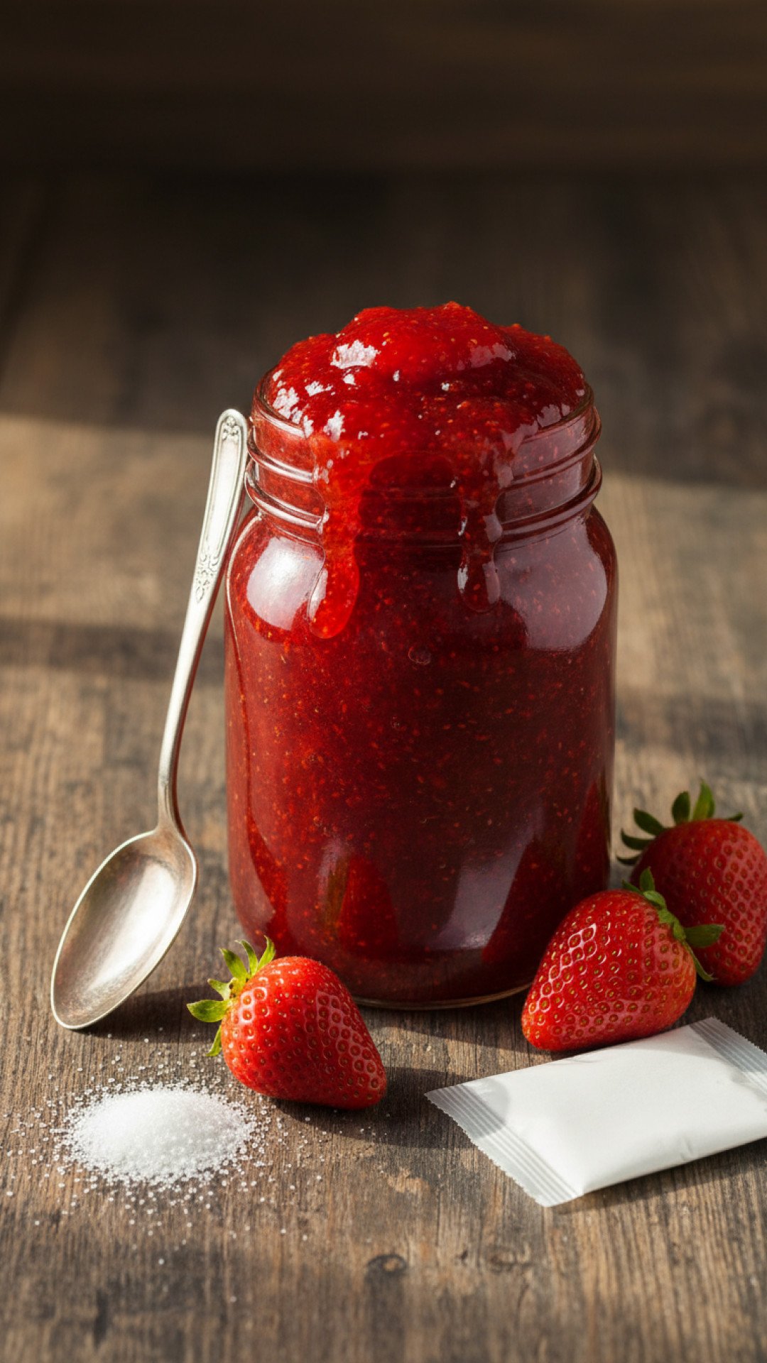 Homemade Strawberry Freezer Jam Preparation
