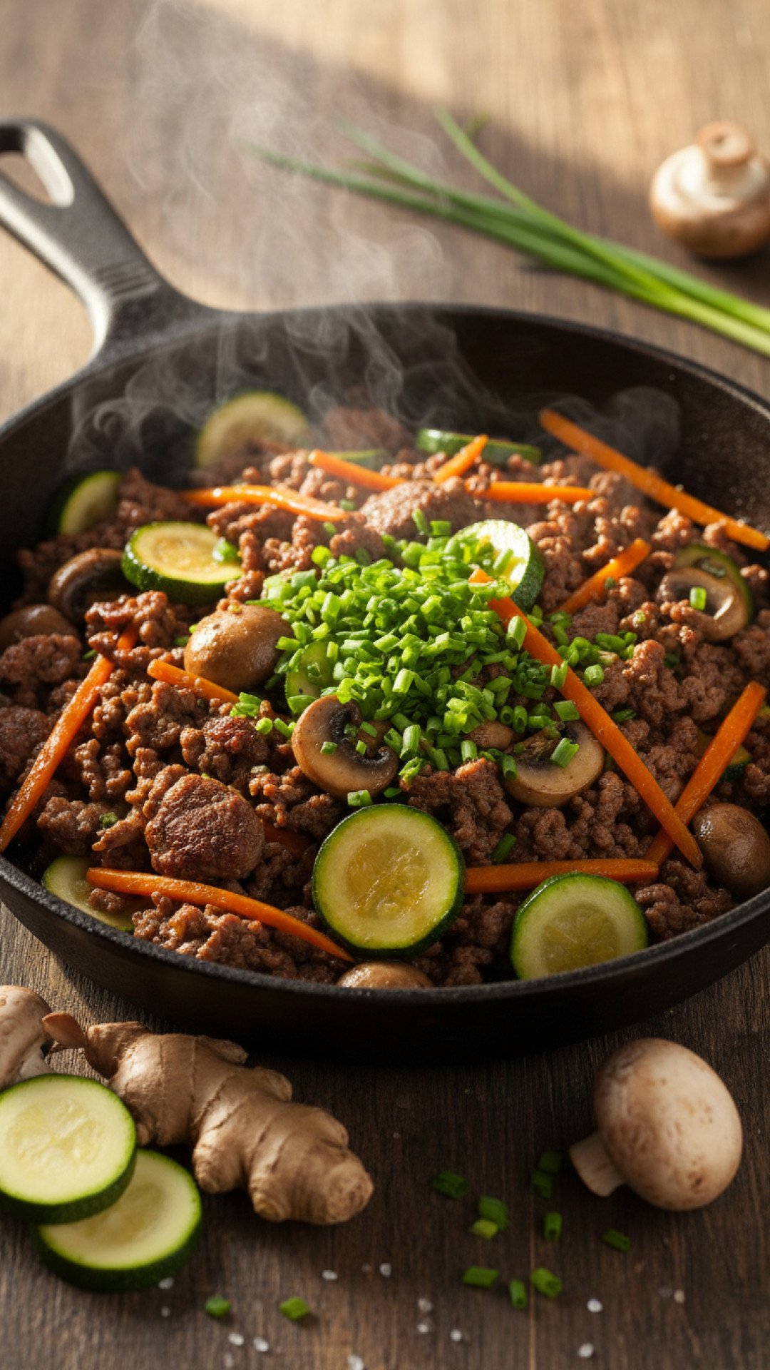 Homestyle Ground Beef Skillet Preparation