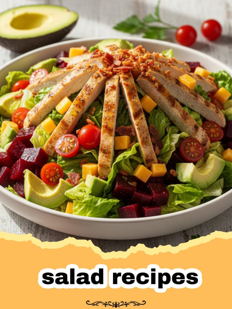 The Ultimate Vibrant Mediterranean Chickpea & Quinoa Power Salad: Your New Go-To Healthy Meal! 5 salad recipes - A colorful bowl of Mediterranean Chickpea and Quinoa Power Salad with feta, fresh herbs, and lemon-tahini dressing, ready to eat.