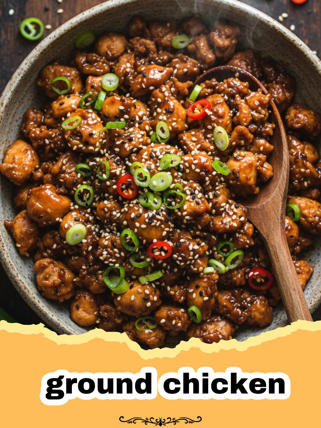The Ultimate Flavorful One-Pan Ground Chicken Skillet for Easy Weeknights 3 One-pan ground chicken skillet with colorful vegetables and a lemon-herb sauce, garnished with fresh cilantro.