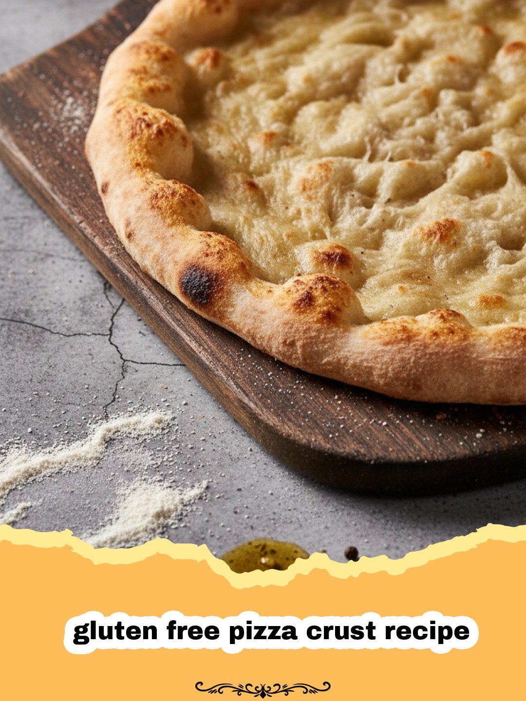 The Ultimate Crispy & Chewy Gluten-Free Pizza Crust Recipe 3 gluten free pizza crust recipe - A golden, crispy, and perfectly baked gluten-free pizza crust topped with melted cheese and fresh basil, ready to be sliced.