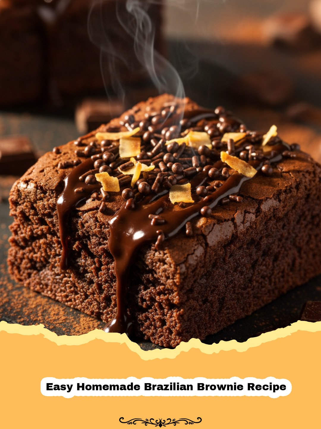 The Ultimate Fudgy Delight: My Go-To Easy Homemade Brazilian Brownie Recipe 3 Close-up of a fudgy Easy Homemade Brazilian Brownie Recipe with a crinkly top, cut into squares on a cooling rack.