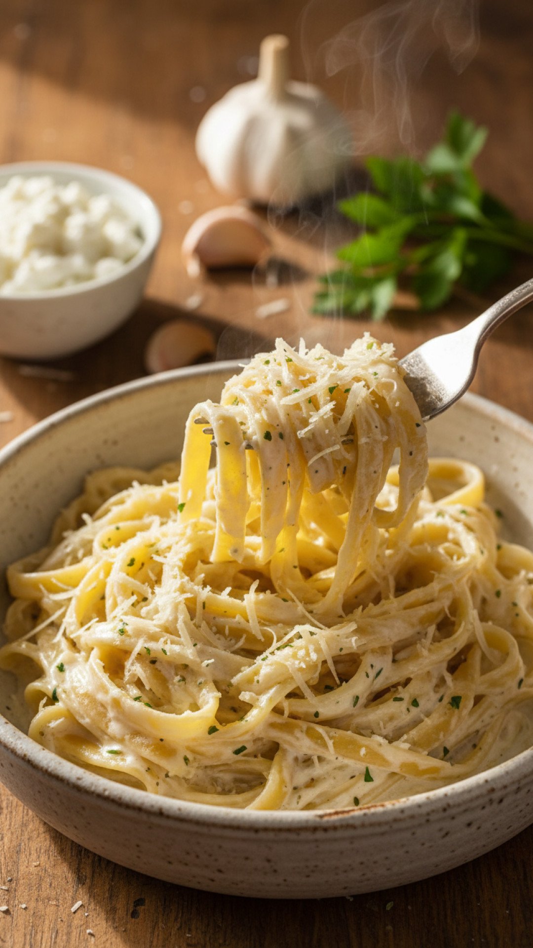 Quick High Protein Alfredo Sauce Preparation