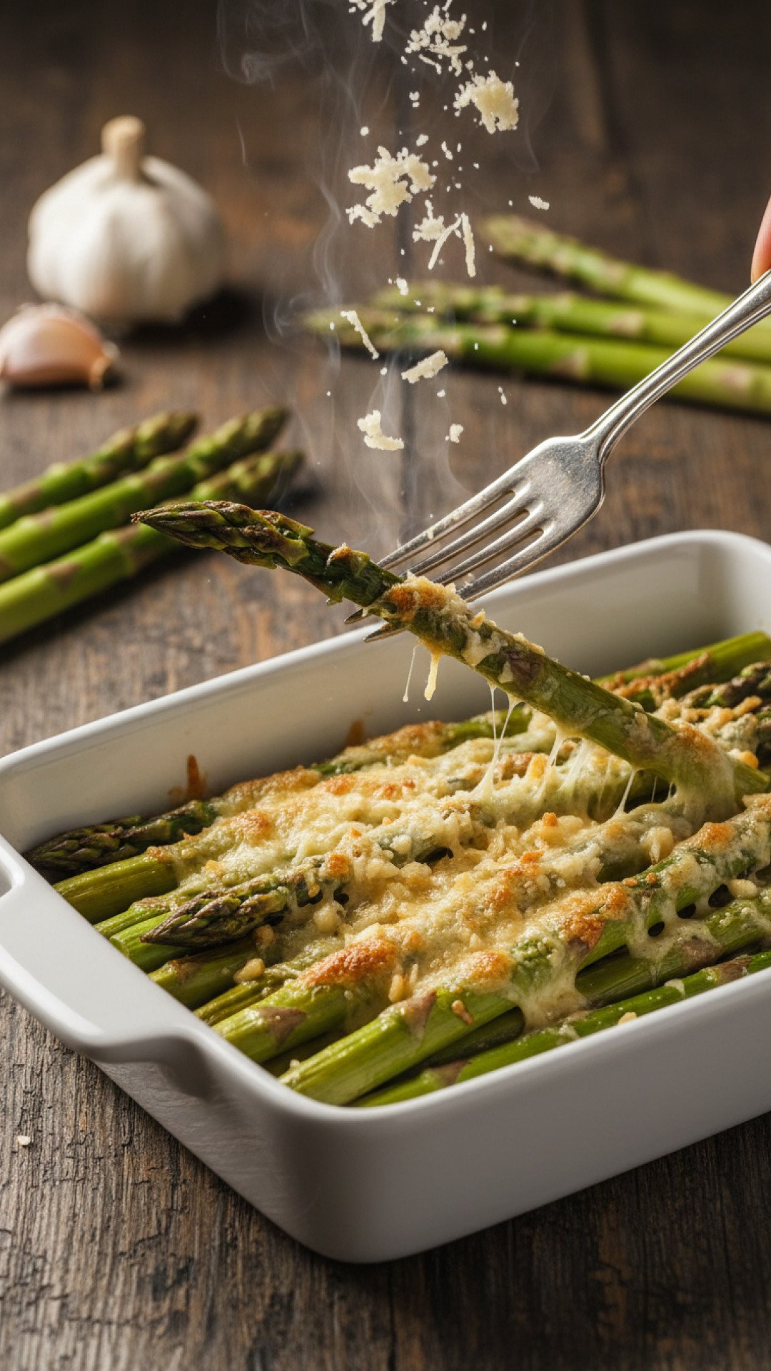 Roasted Asparagus with Lemon & Garlic Preparation