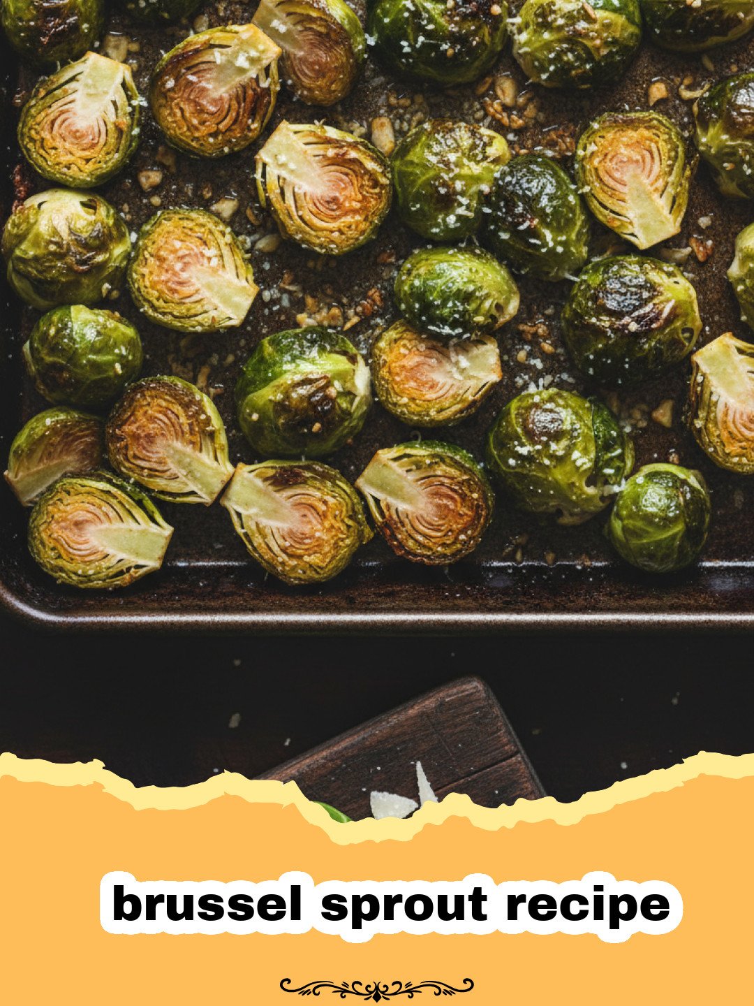 Crispy roasted brussel sprout recipe with bacon and balsamic glaze