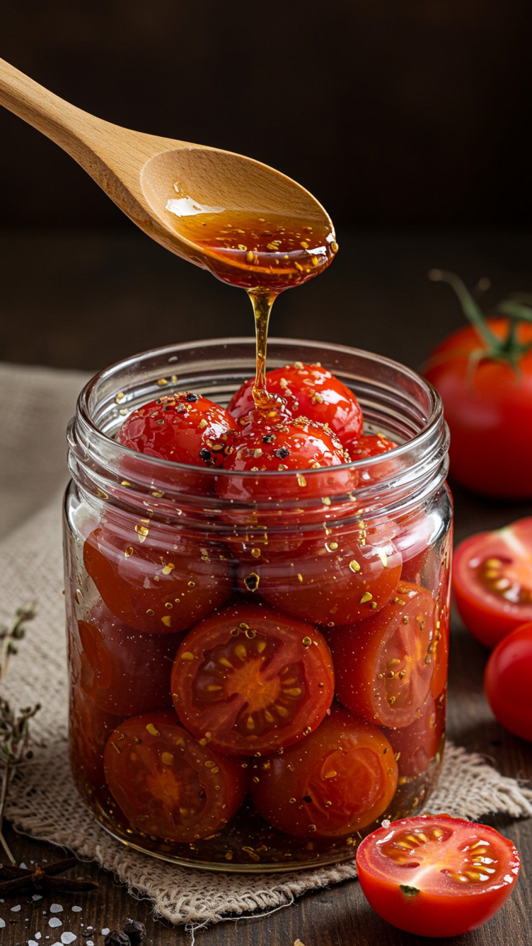 Roasted Balsamic Burst Cherry Tomatoes Preparation