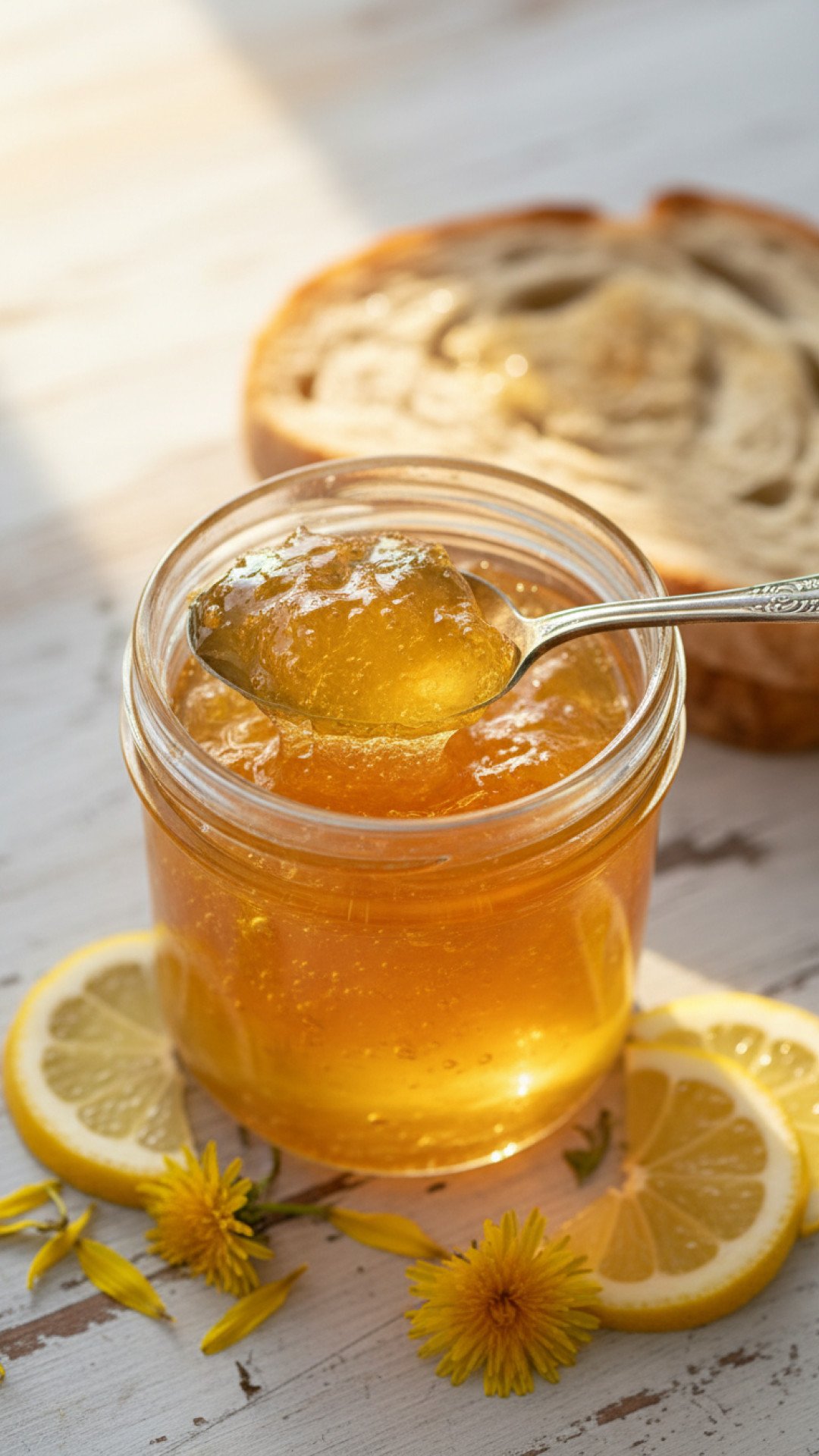 Sunshine Dandelion Jelly Preparation