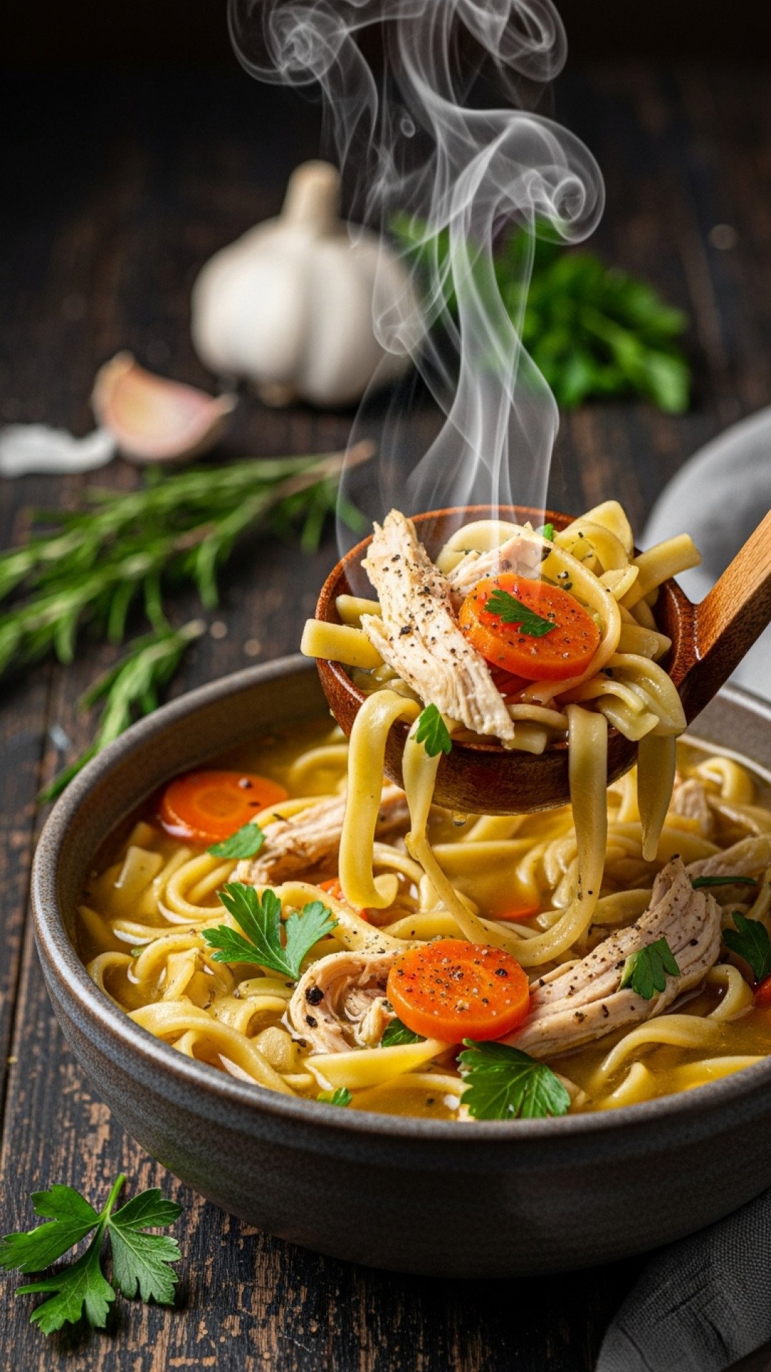 The Ultimate Hearty Homemade Chicken Noodle Soup Preparation
