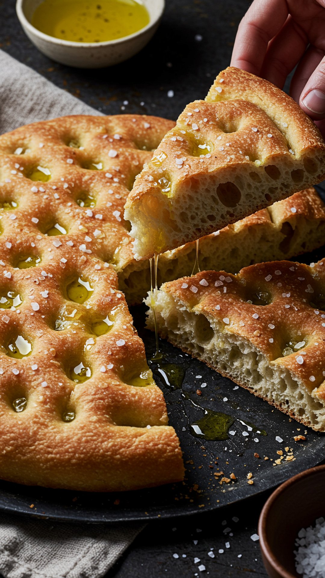 The Ultimate No-Knead Sourdough Focaccia Preparation