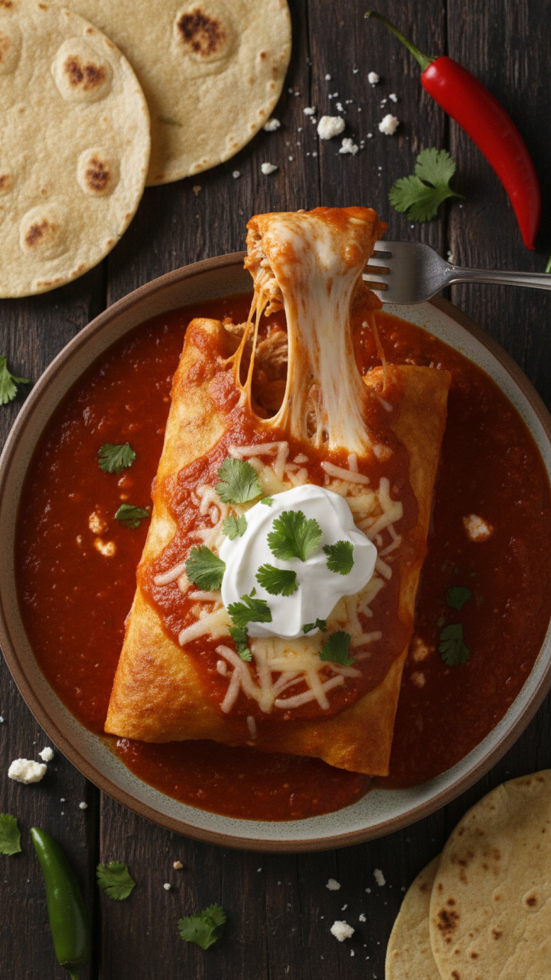 Ultimate Cheesy Chicken Enchilada Recipe Preparation