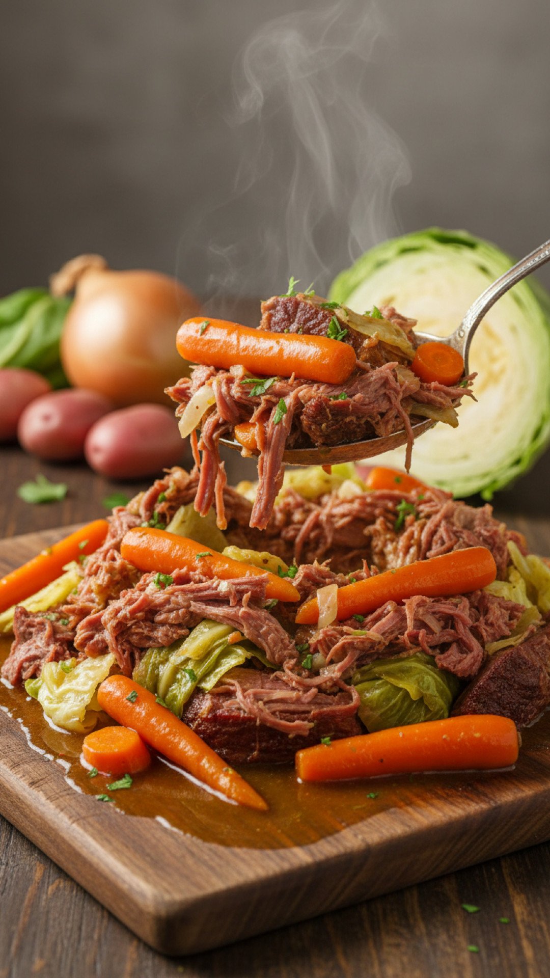 Ultimate Slow Cooker Corned Beef & Cabbage Preparation