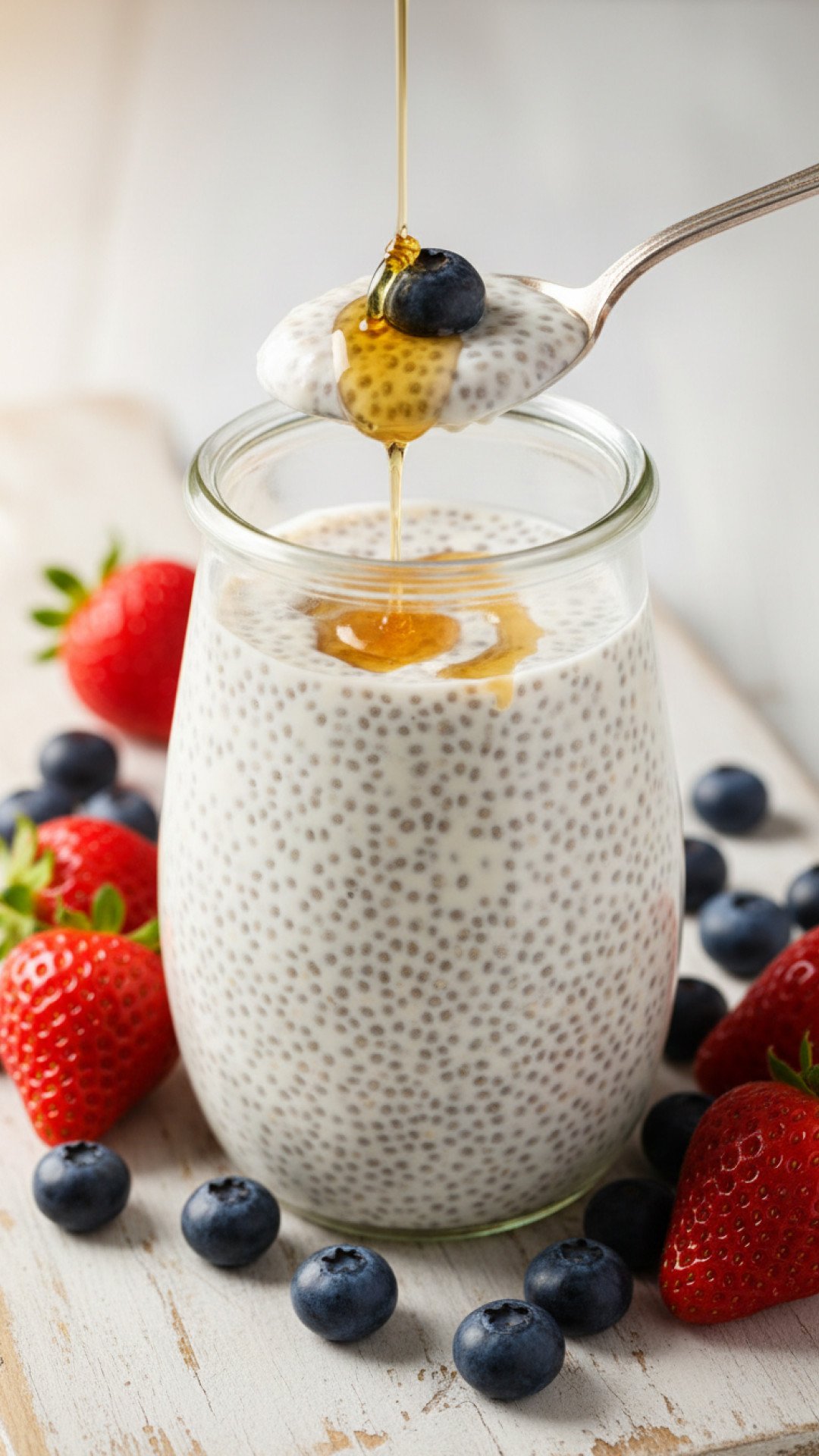 Basic Vanilla Chia Pudding Preparation