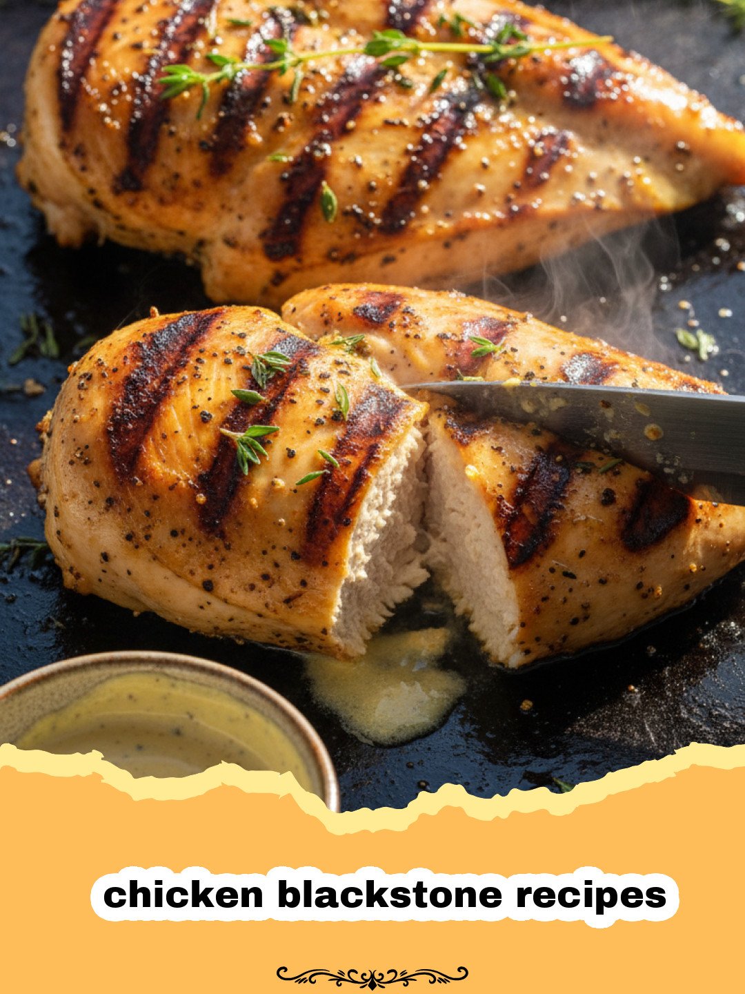 chicken blackstone recipes - Close-up of sizzling chicken and colorful vegetables cooking on a Blackstone griddle, showing delicious char marks.