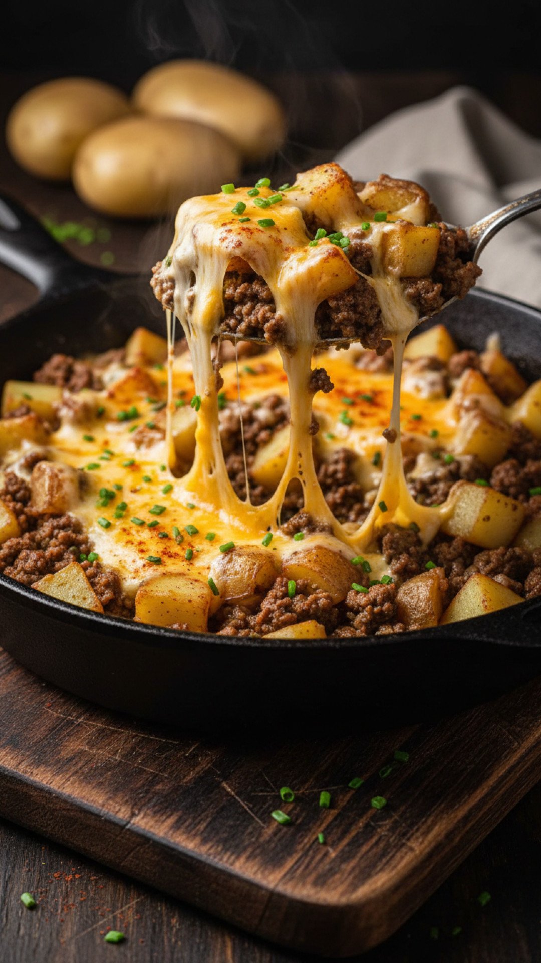 The Ultimate Cheesy Ground Beef Skillet: Your New Weeknight Dinner Hero! 4 Cheesy Ground Beef & Pasta Skillet Preparation