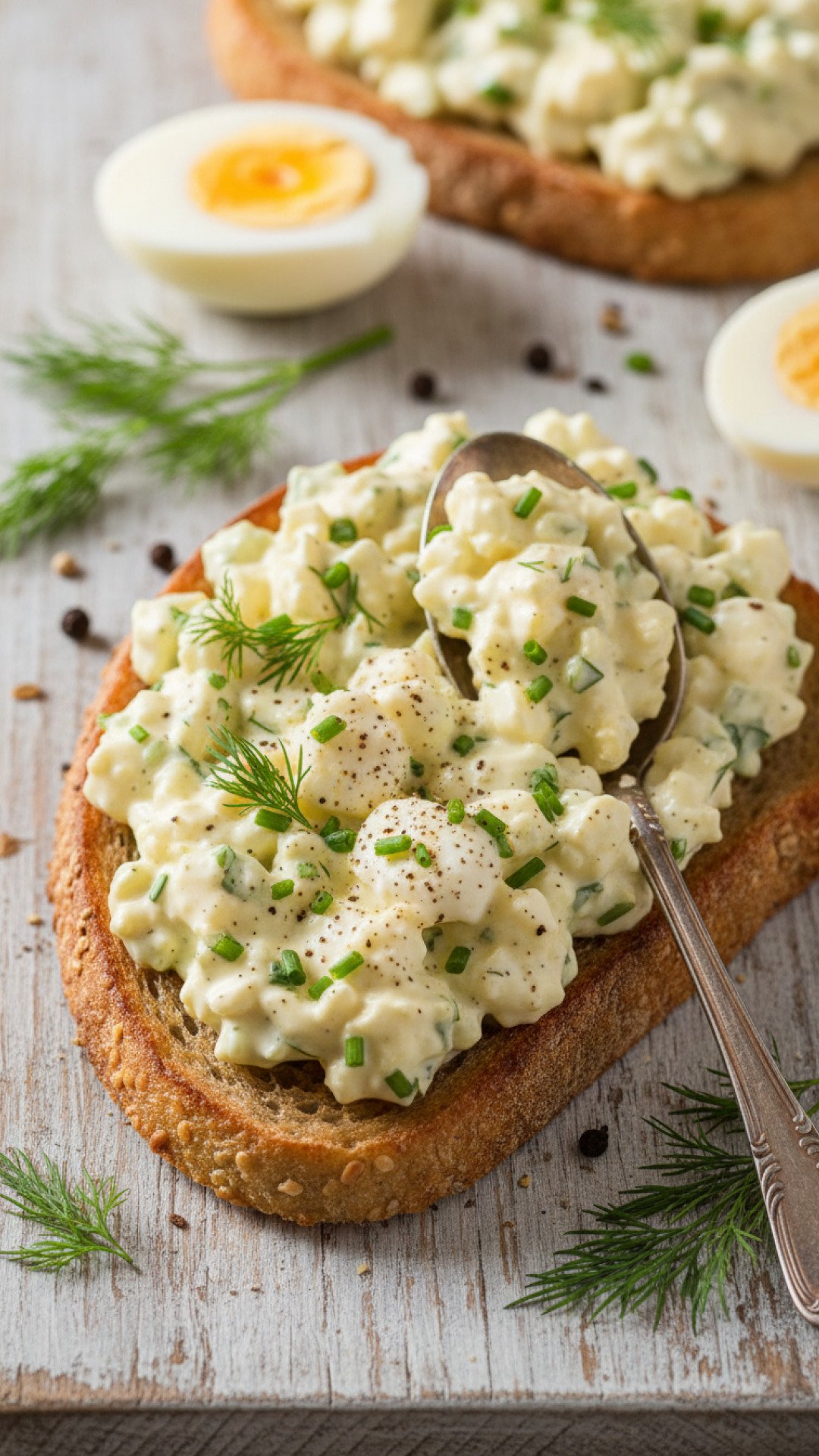 Classic Creamy Egg Salad Preparation