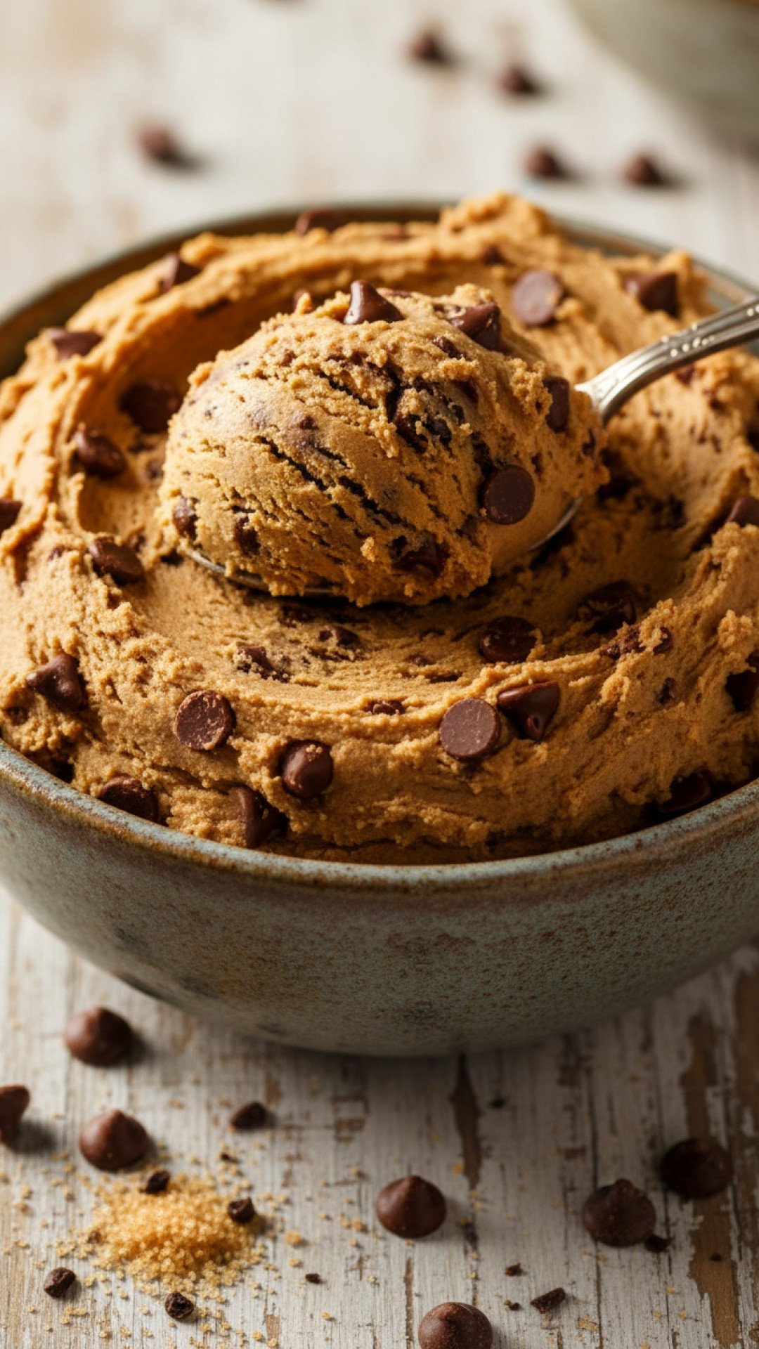 Classic Edible Chocolate Chip Cookie Dough Preparation