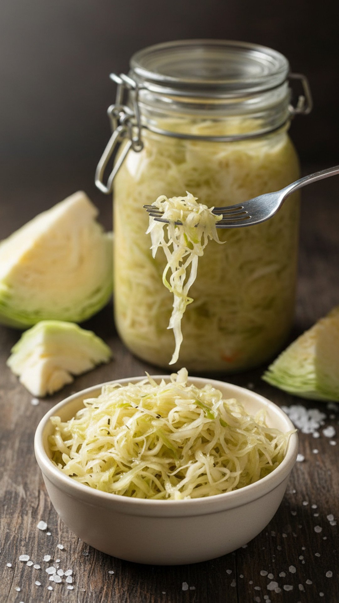 Classic Fermented Cabbage (Sauerkraut) Preparation