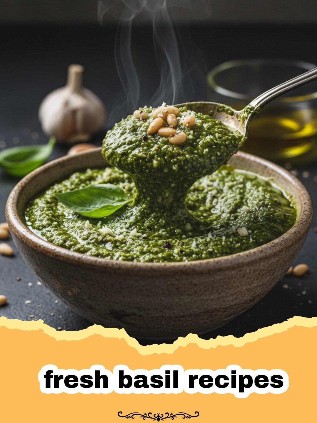 Classic Fresh Basil Pesto Preparation