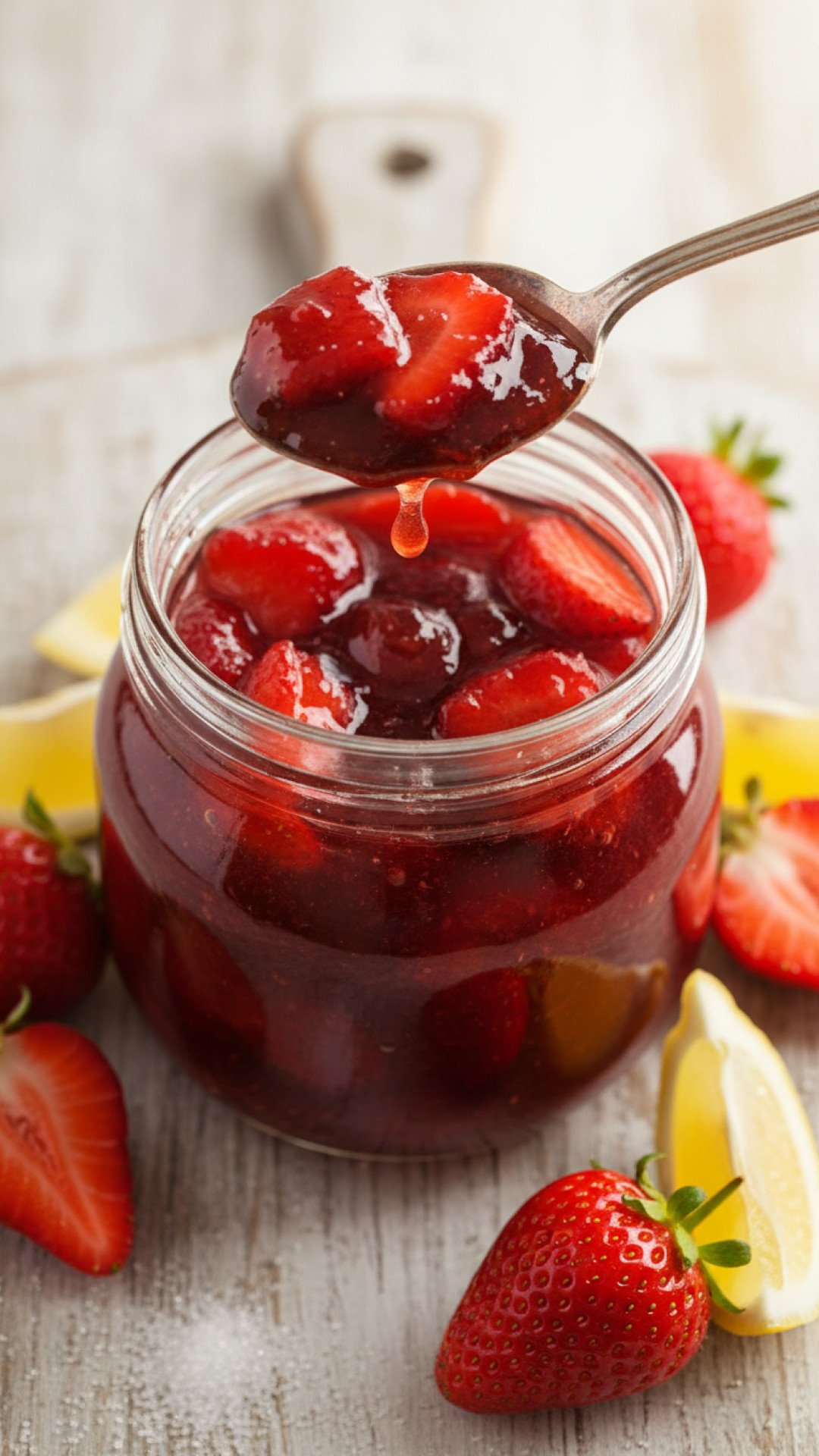 Classic Homemade Strawberry Preserves Preparation