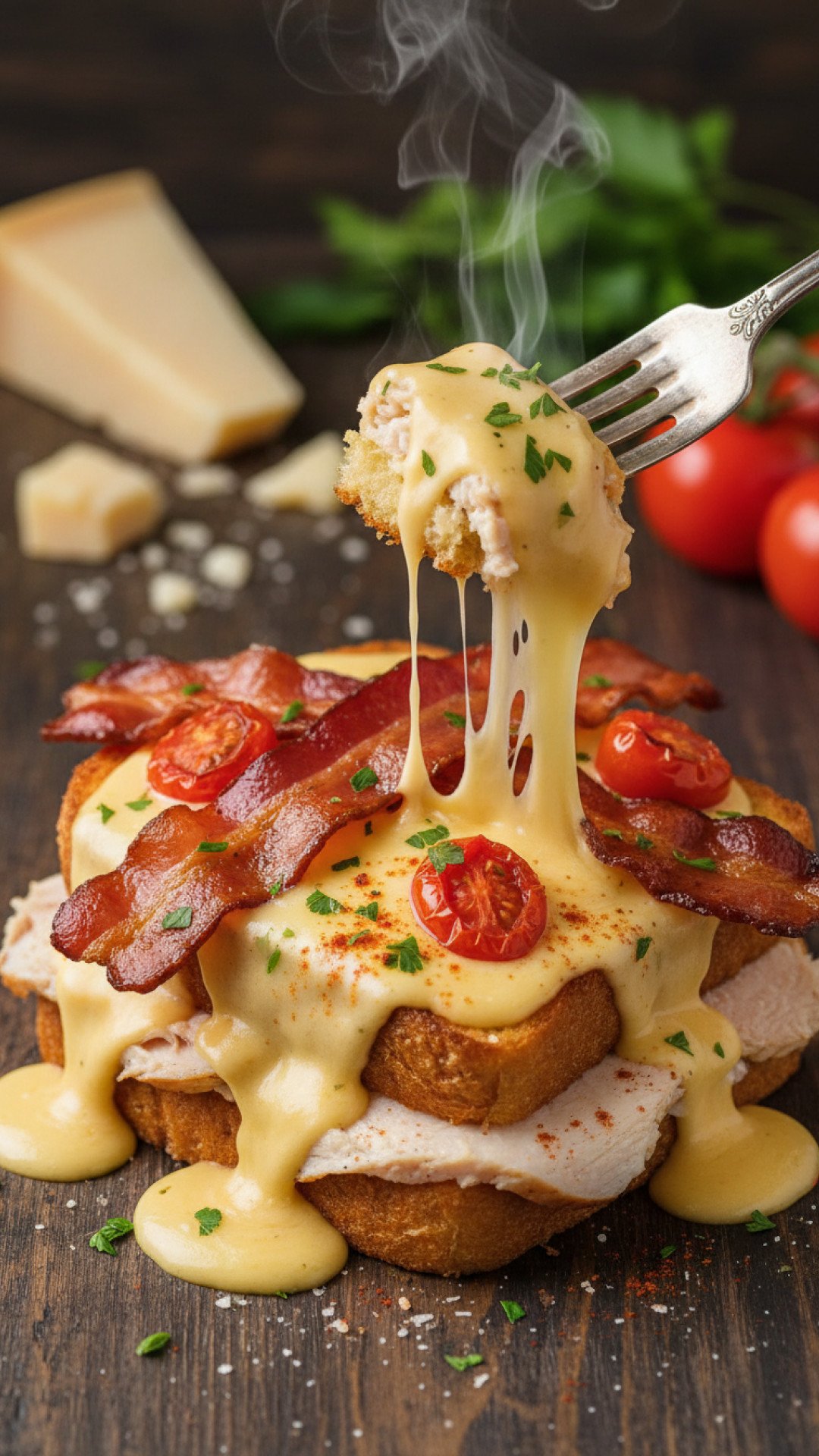 Classic Kentucky Hot Brown Sandwich Preparation