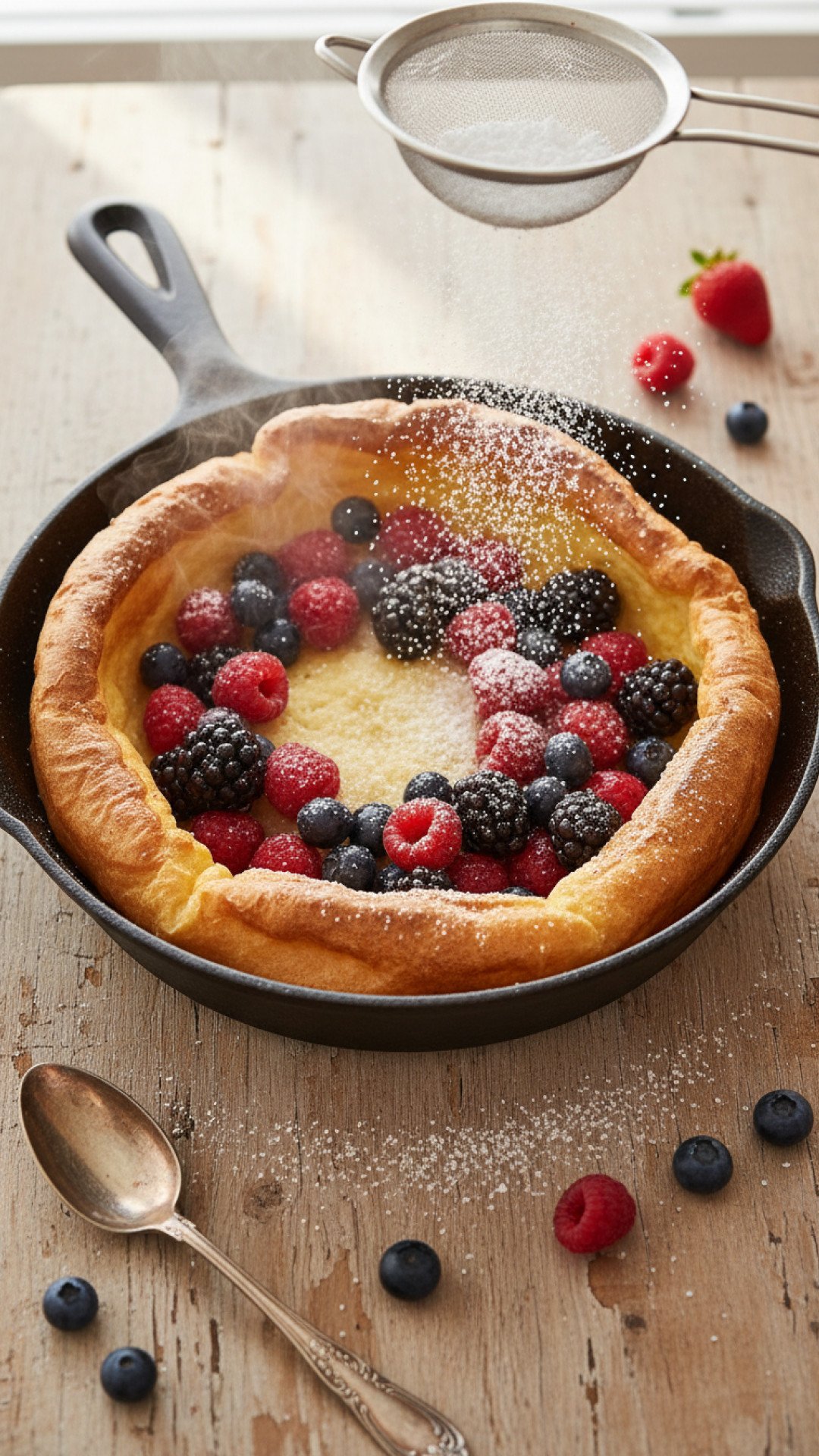 Classic Puffed Dutch Baby Pancake Preparation