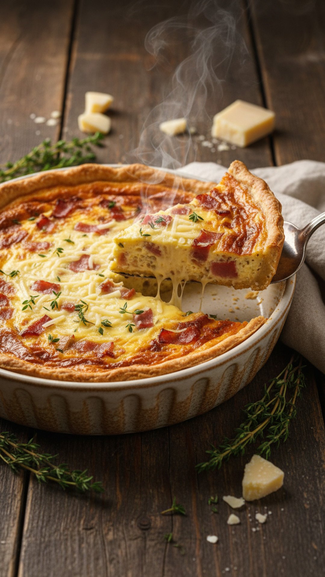 Classic Quiche Lorraine Recipe Preparation