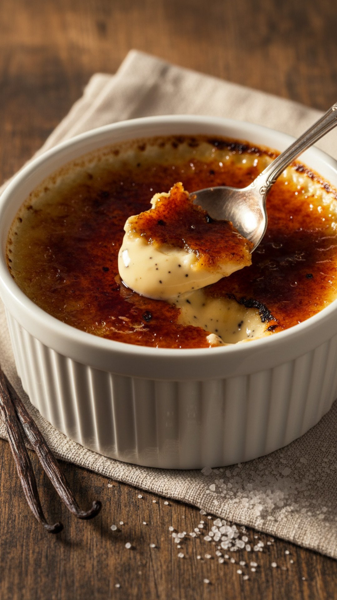 The Ultimate Classic Creme Brulee Recipe: Master the Art of Silky Custard and Crispy Caramel 4 Classic Vanilla Bean Creme Brulee Preparation