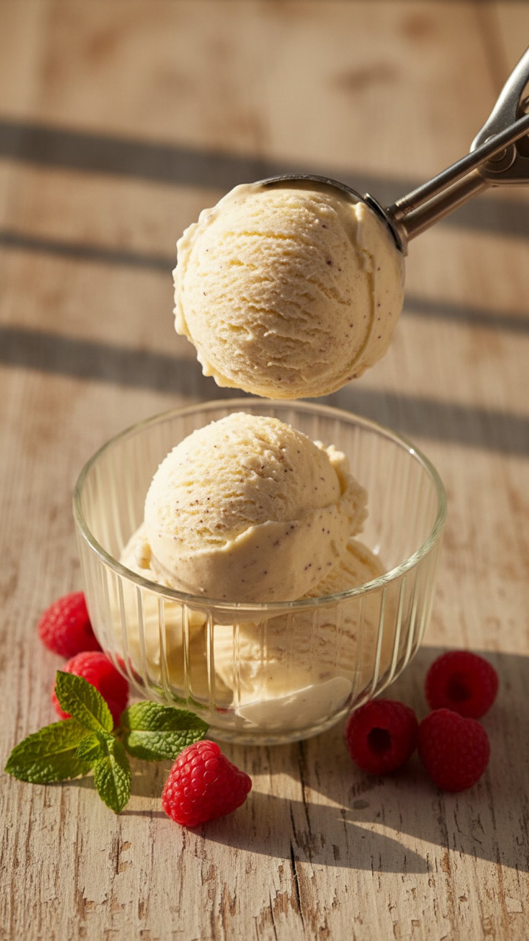 Classic Vanilla No-Churn Ice Cream Preparation