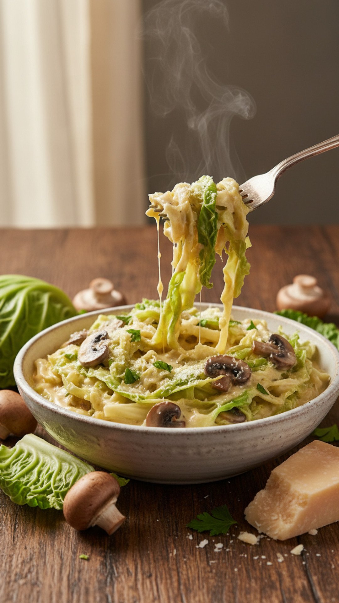 Unexpectedly Delicious: The Best Creamy Cabbage Alfredo Recipe 4 Creamy Cabbage Alfredo (Low-Carb Twist) Preparation