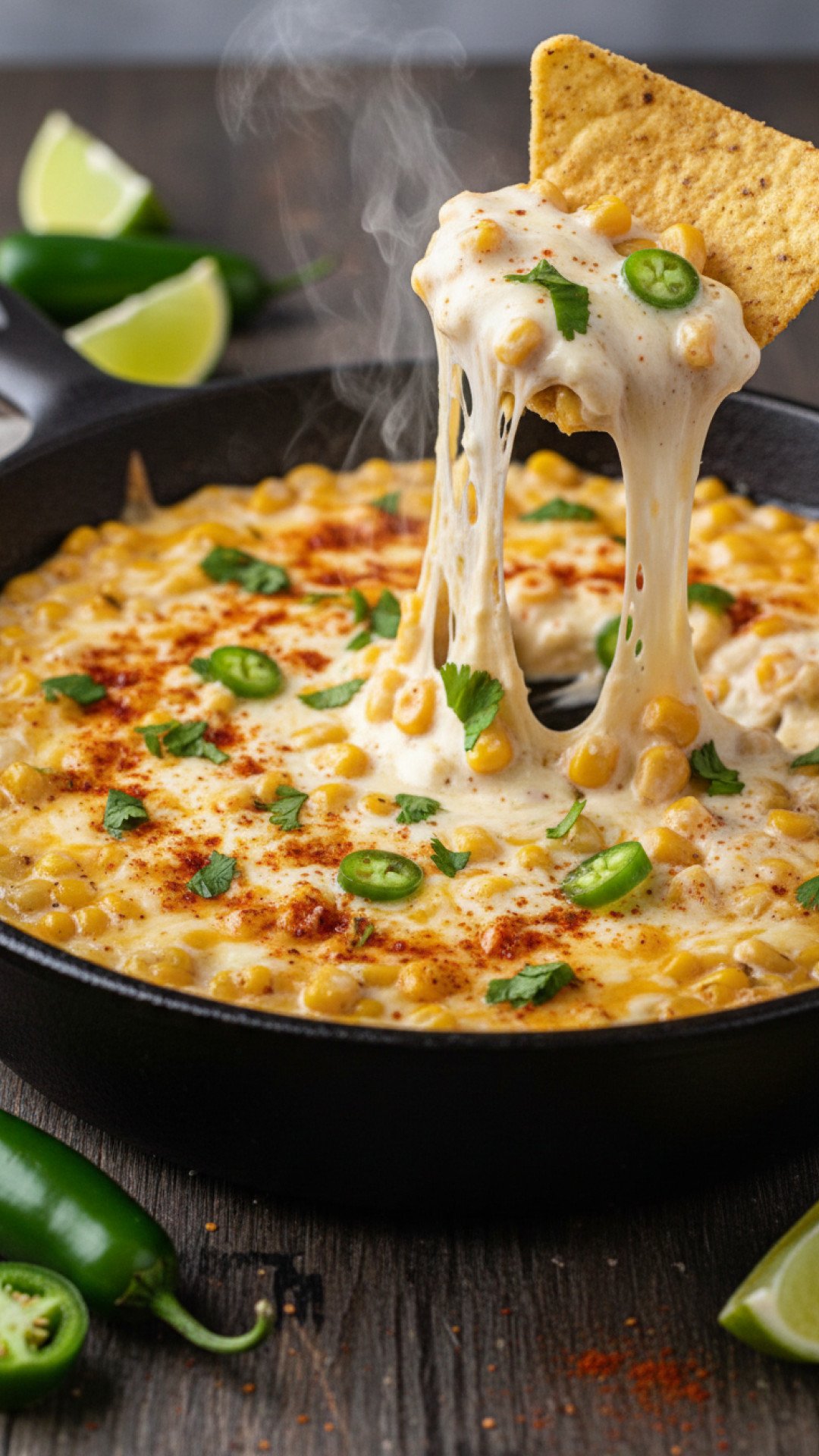 Creamy Skillet Elote Dip Preparation