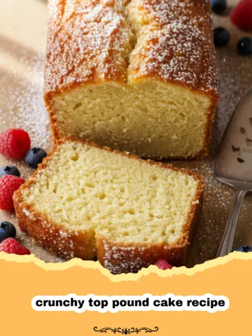 The Ultimate Crunchy Top Pound Cake: A Perfectly Moist Delight!