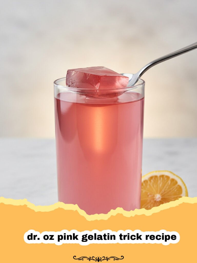 dr. oz pink gelatin trick recipe - Dr. Oz pink gelatin trick recipe in individual glass dishes, garnished with cranberries.