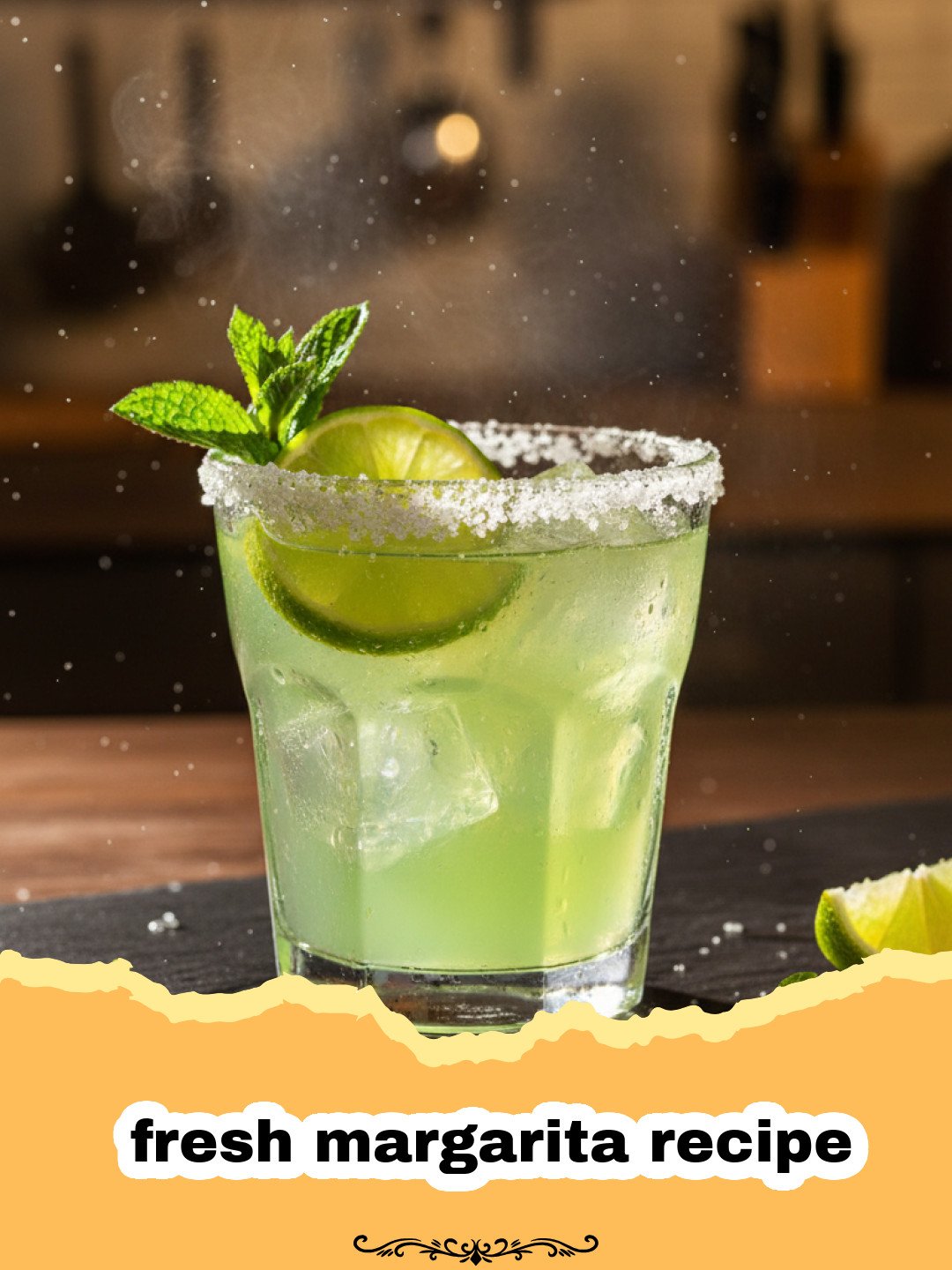 The Ultimate Guide to Crafting the Perfect Fresh Margarita Recipe 3 fresh margarita recipe - A perfectly crafted fresh margarita with a salted rim and lime garnish.