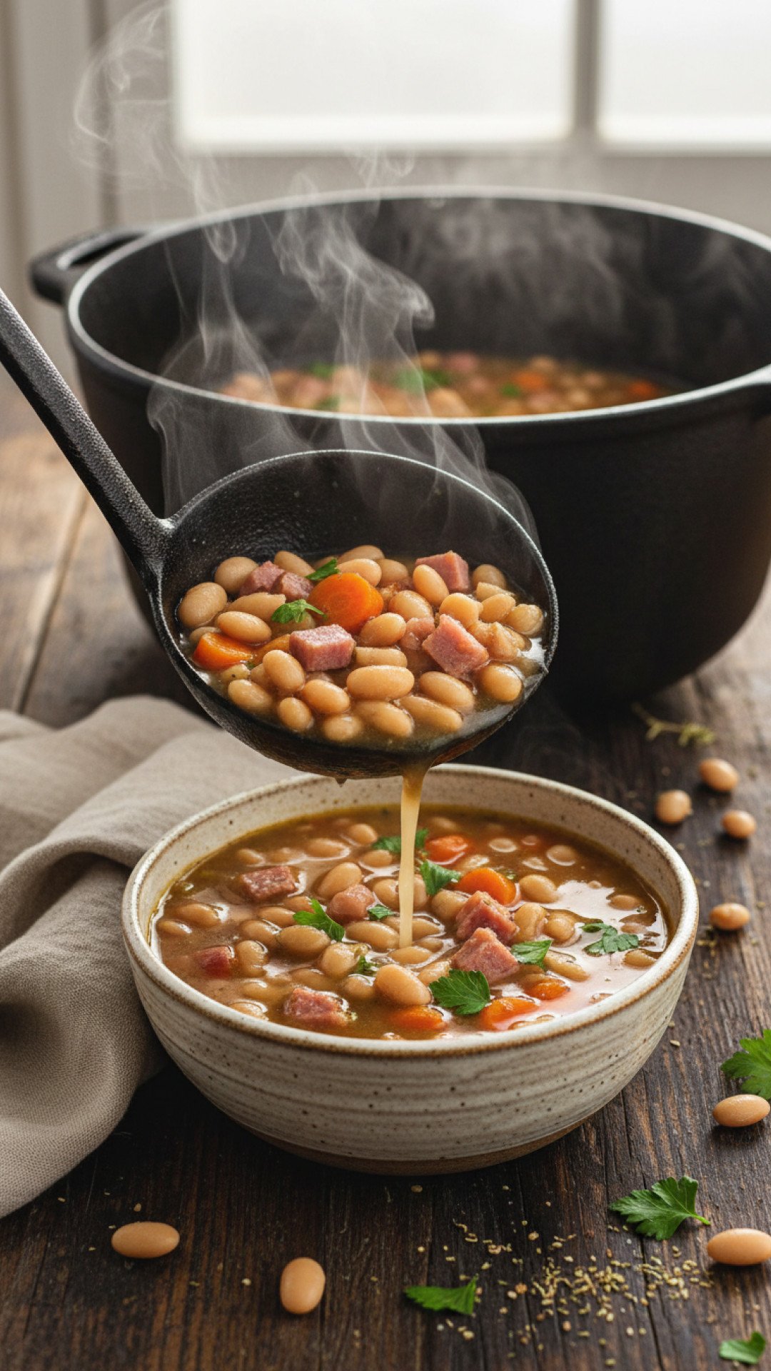 The Ultimate Cozy Crockpot Ham and Bean Soup: A Family Favorite 4 Hearty Crockpot Ham and Bean Soup Preparation