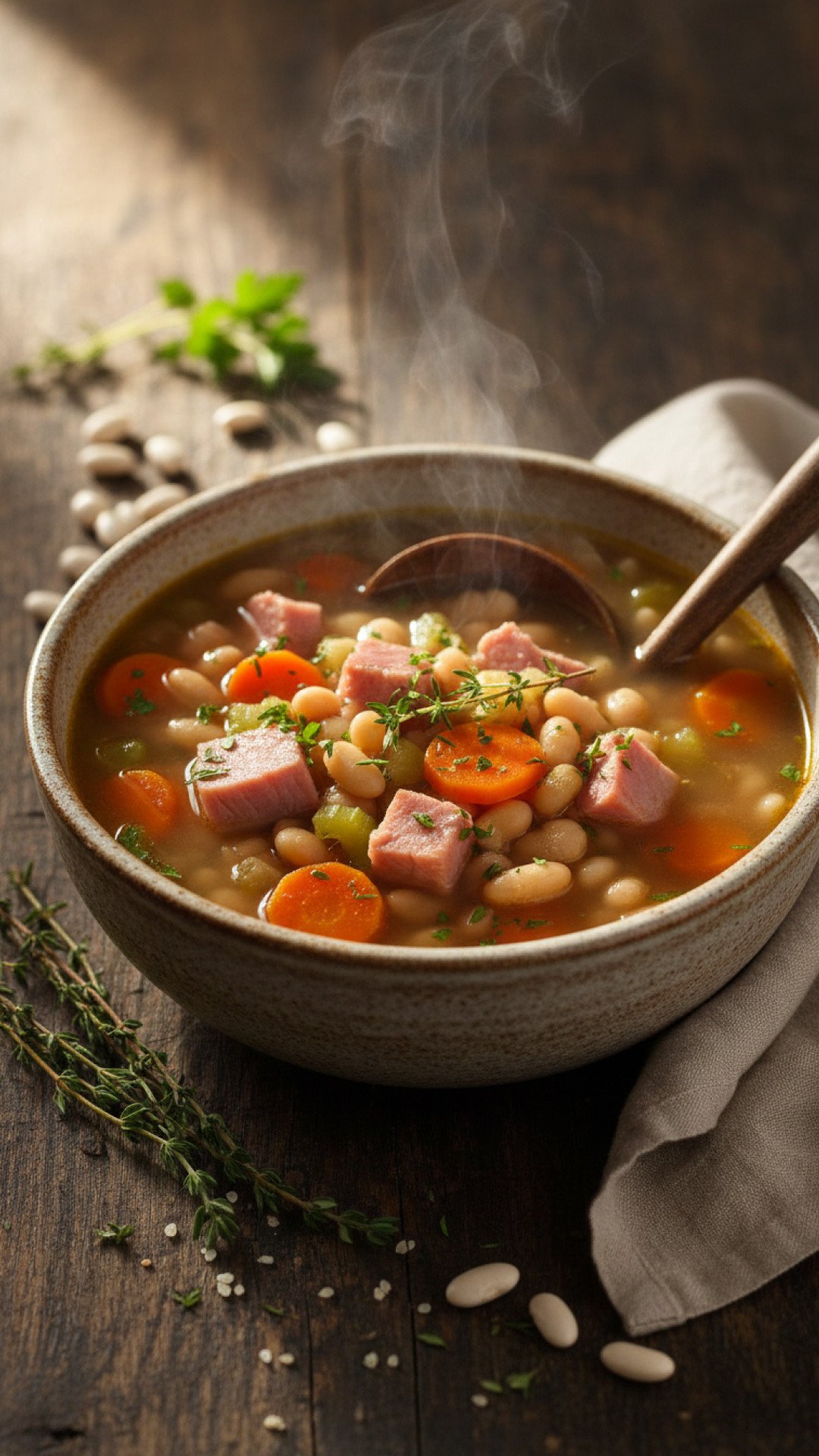 The Ultimate Hearty Ham and Bean Soup: A Cozy Comfort Food Classic 4 Hearty Leftover Ham and Bean Soup Preparation