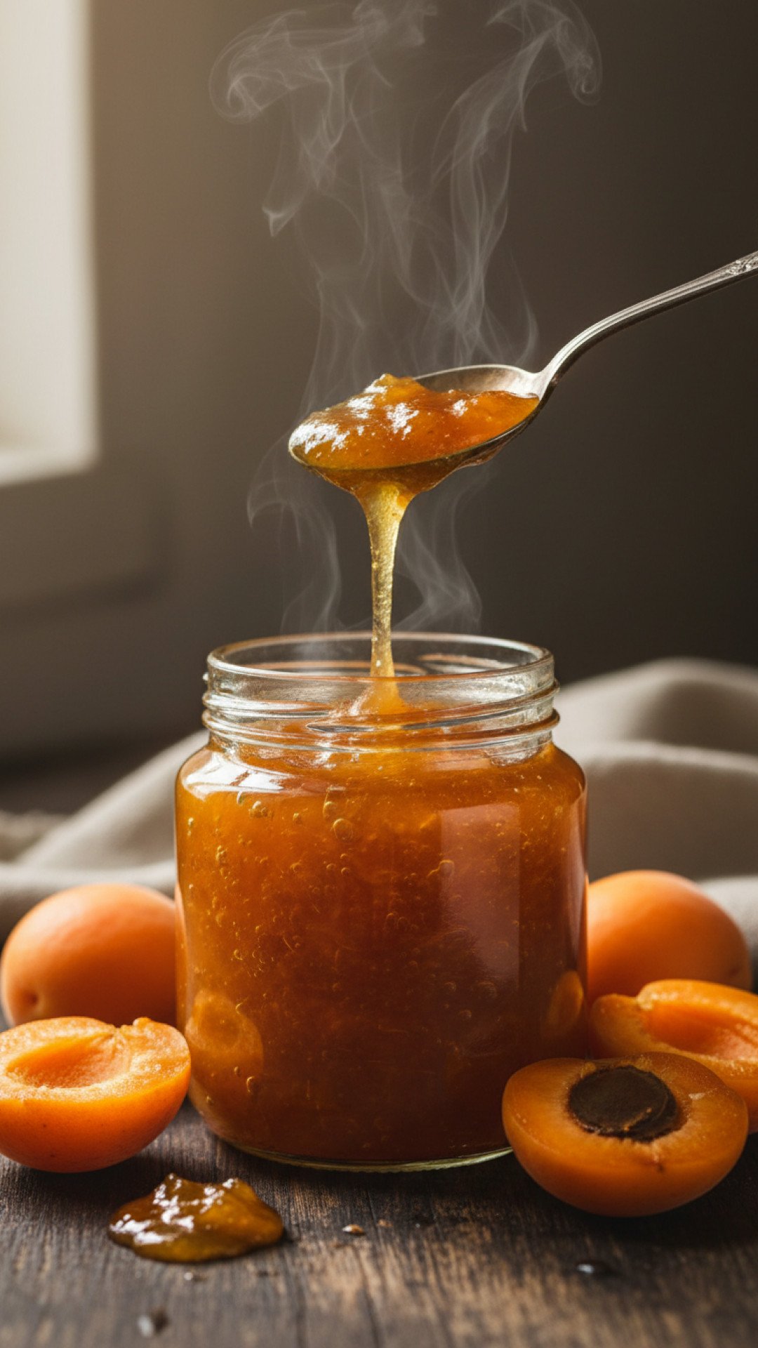 Homemade Apricot Jam Preparation