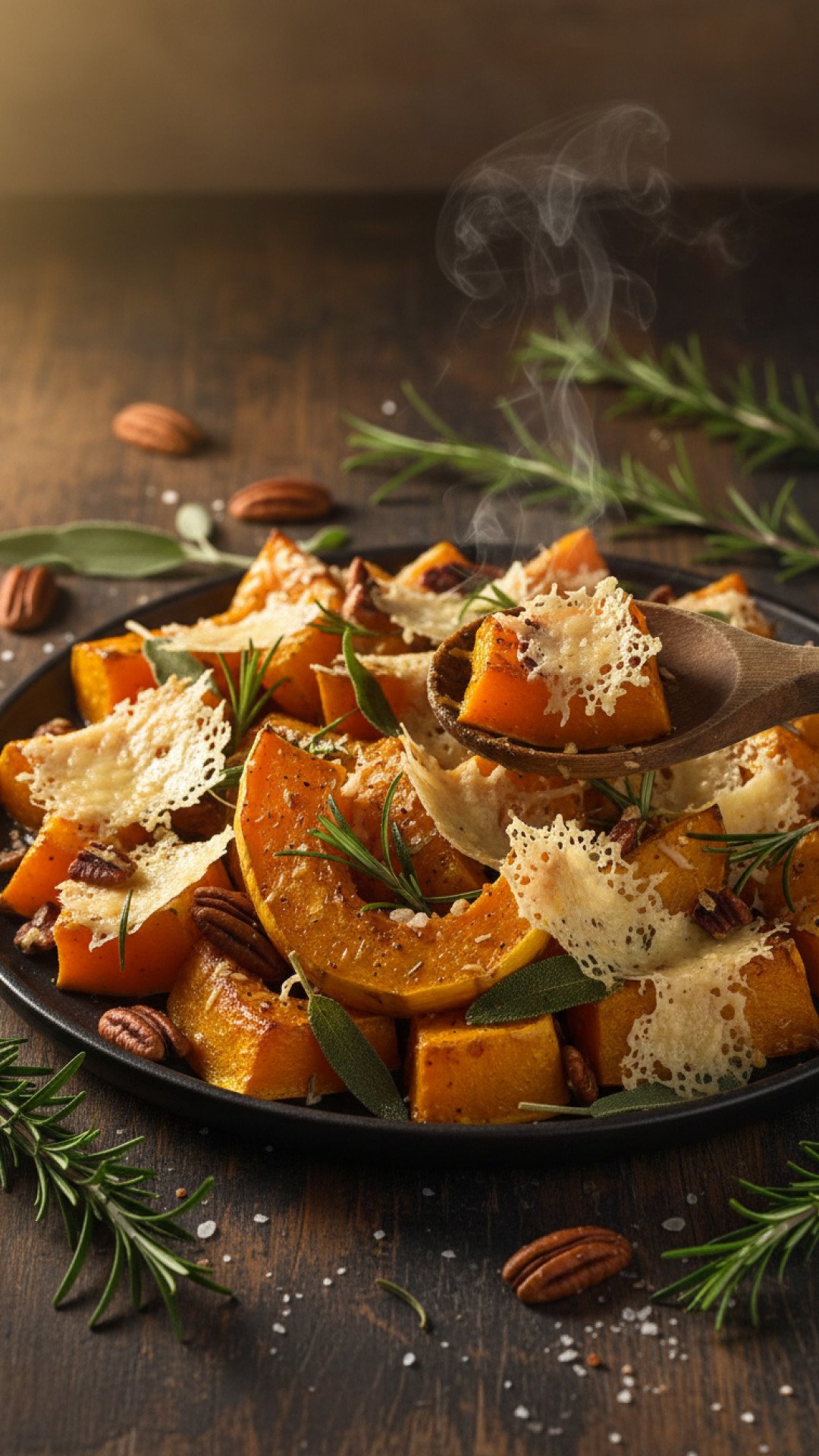 Maple Balsamic Roasted Butternut Squash with Rosemary Preparation