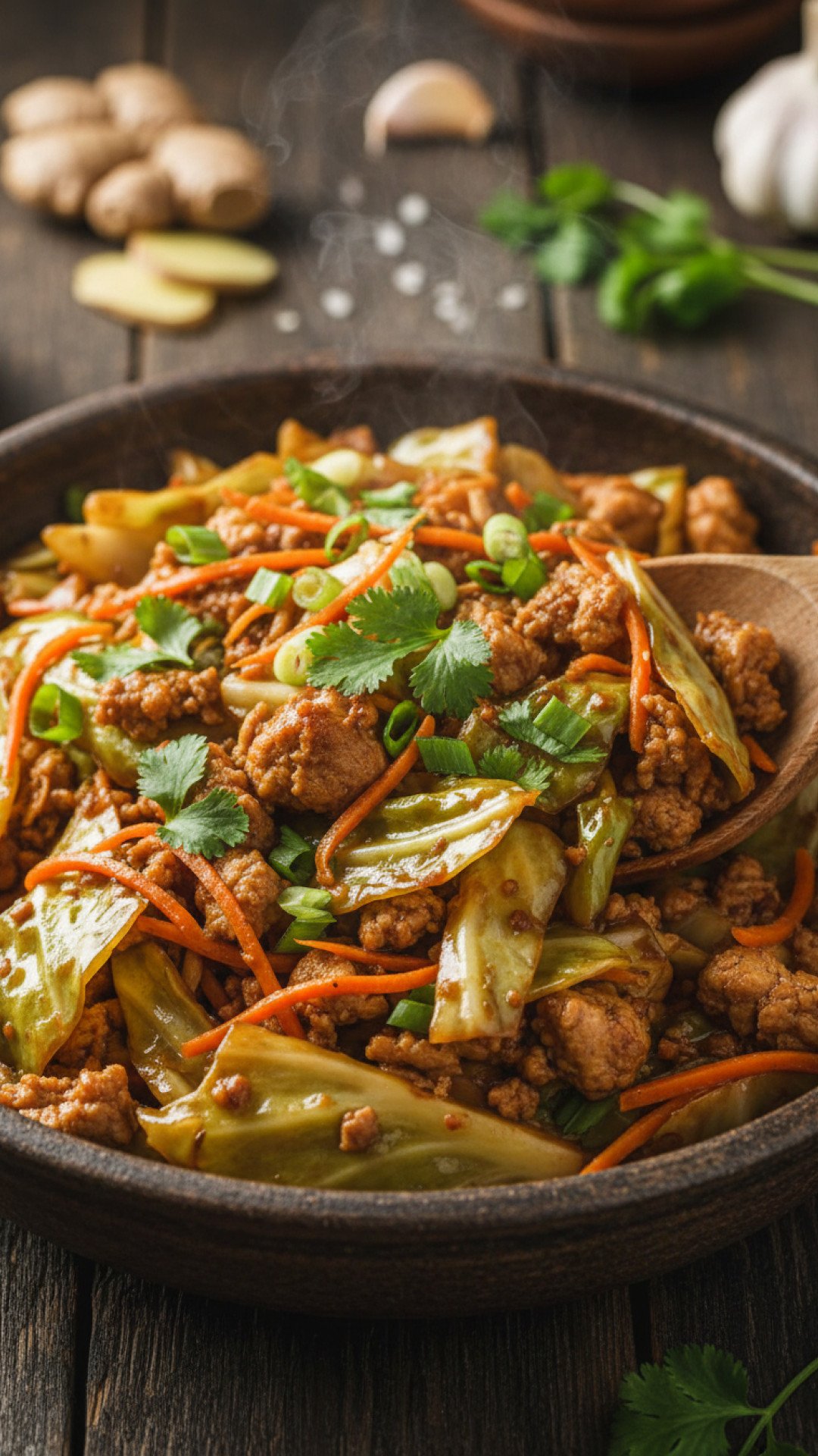 Quick & Healthy Cabbage Stir Fry Preparation