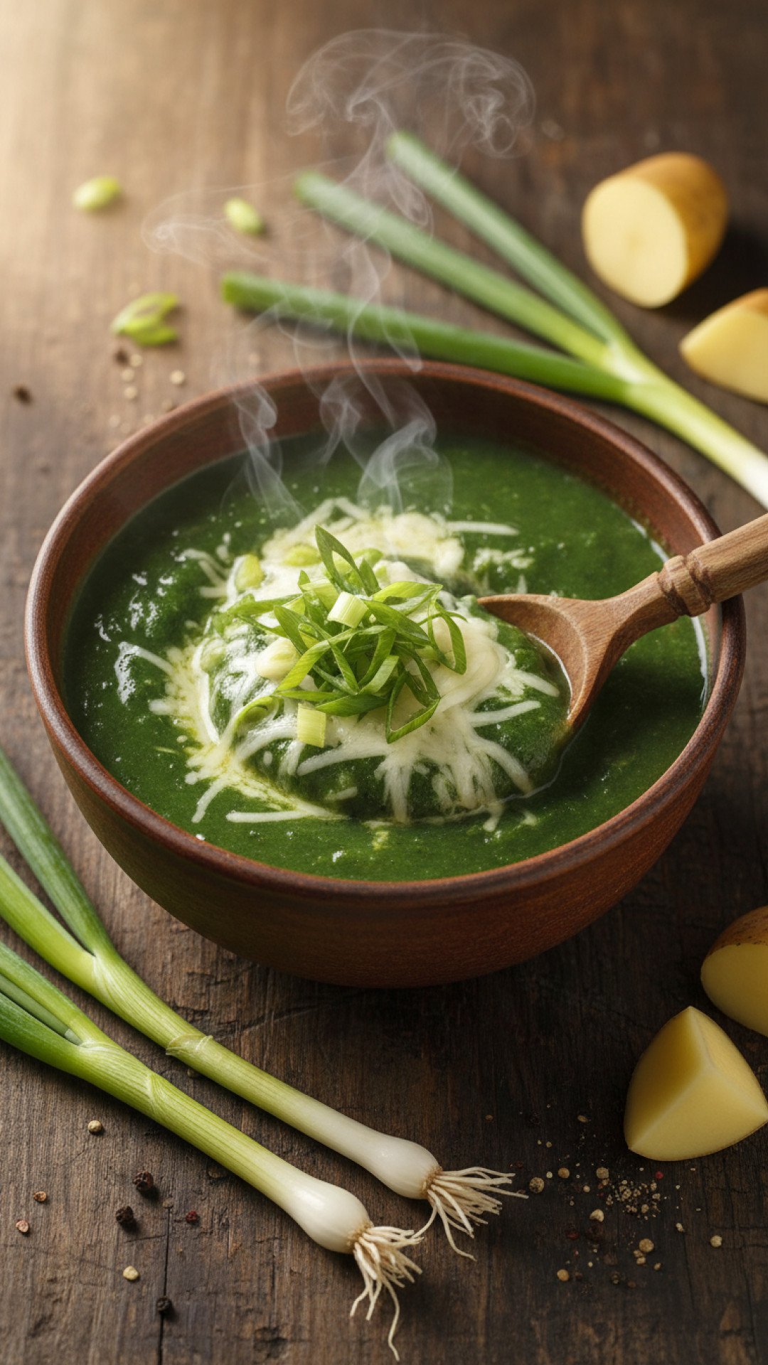 Savory Green Onion Pancakes with Ginger-Soy Dipping Sauce Preparation