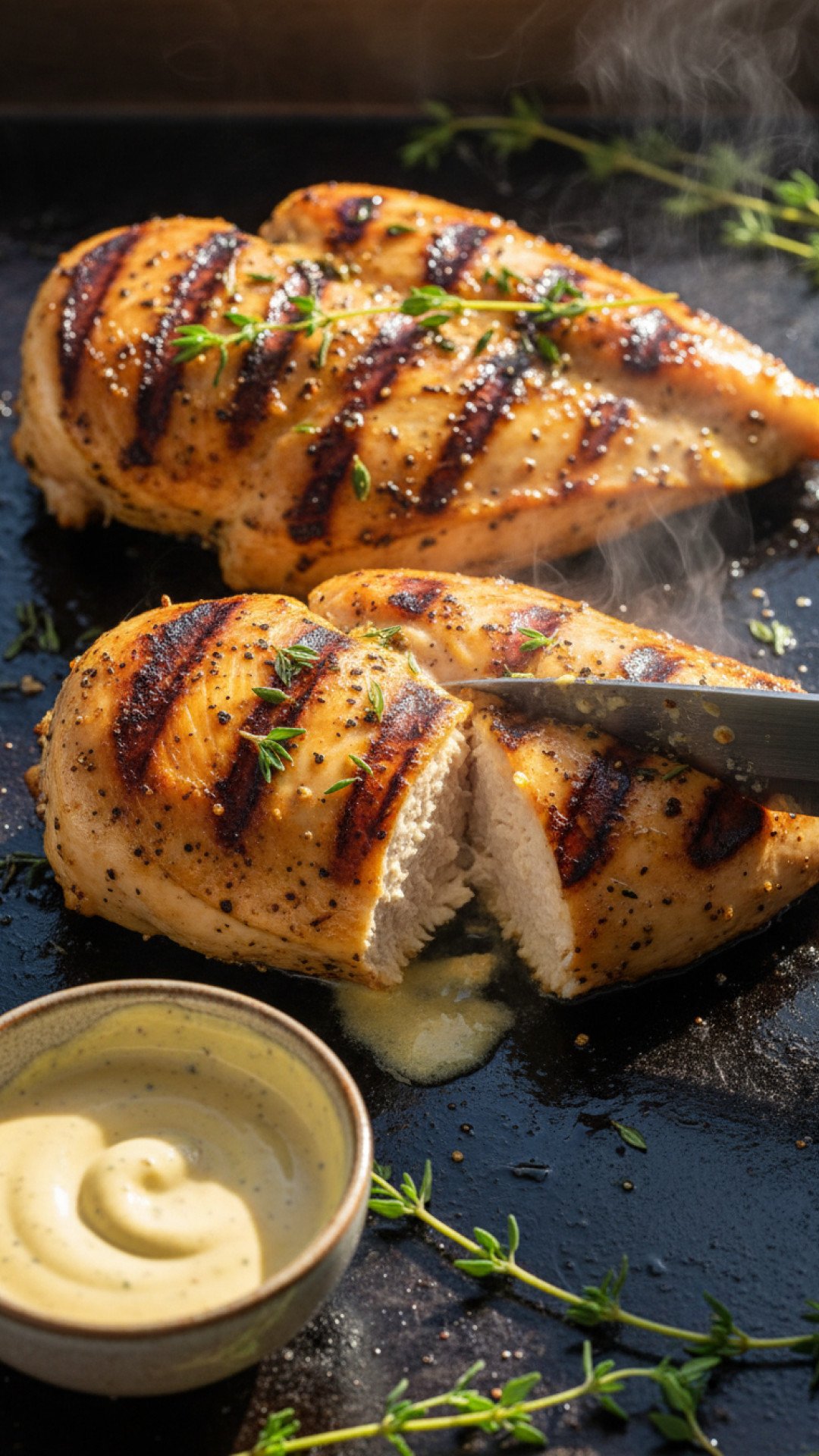 Sizzling Garlic Herb Blackstone Chicken & Veggies Preparation