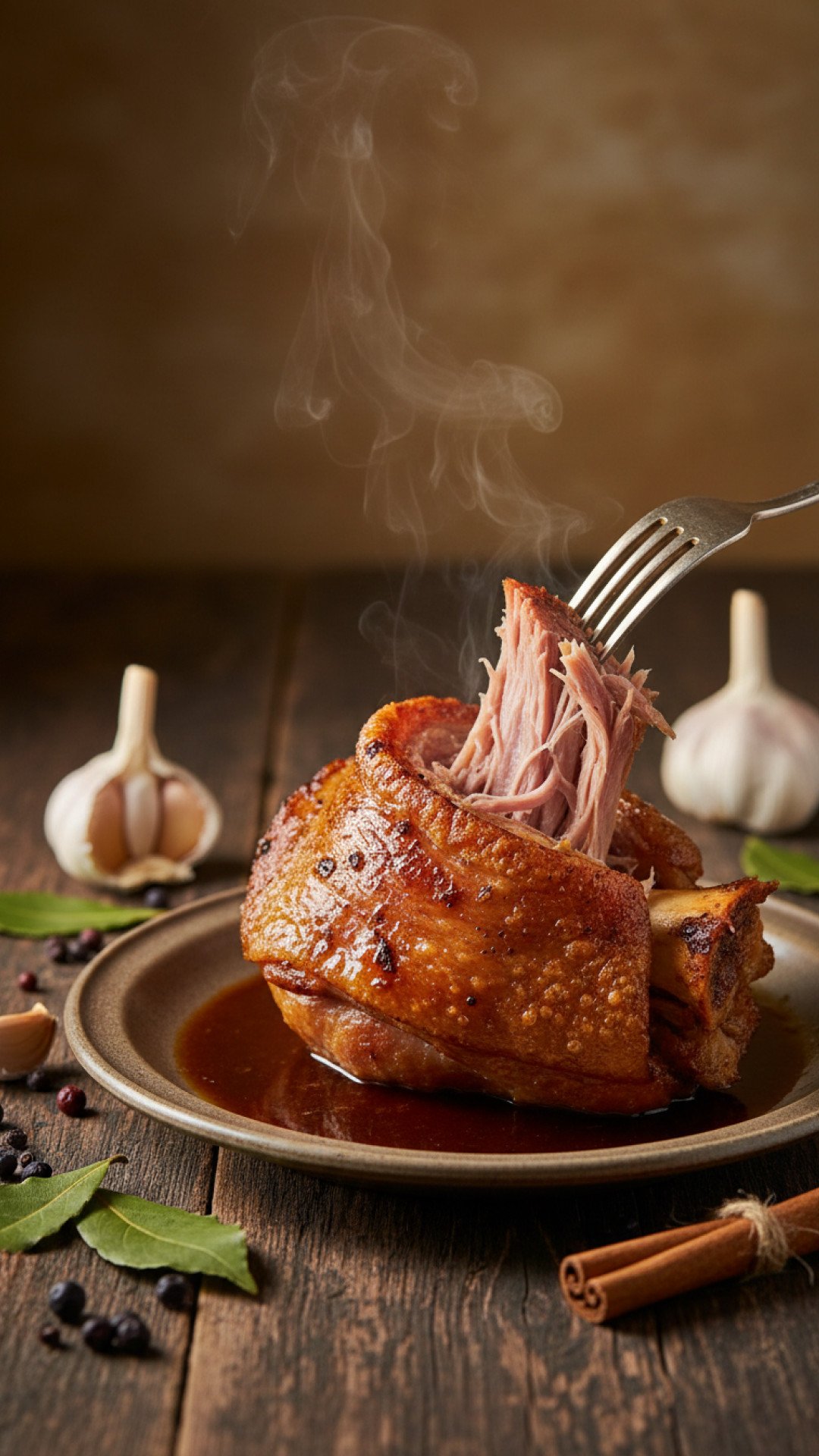 Slow-Cooker Ham Hock & White Bean Soup Preparation