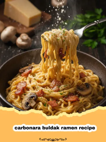 The Ultimate Spicy & Creamy Carbonara Buldak Ramen: A Flavor Fusion Masterpiece