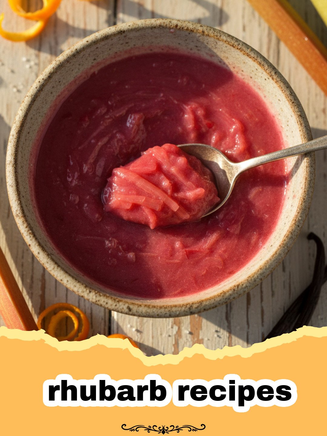 Springtime Rhubarb Coffee Cake Preparation
