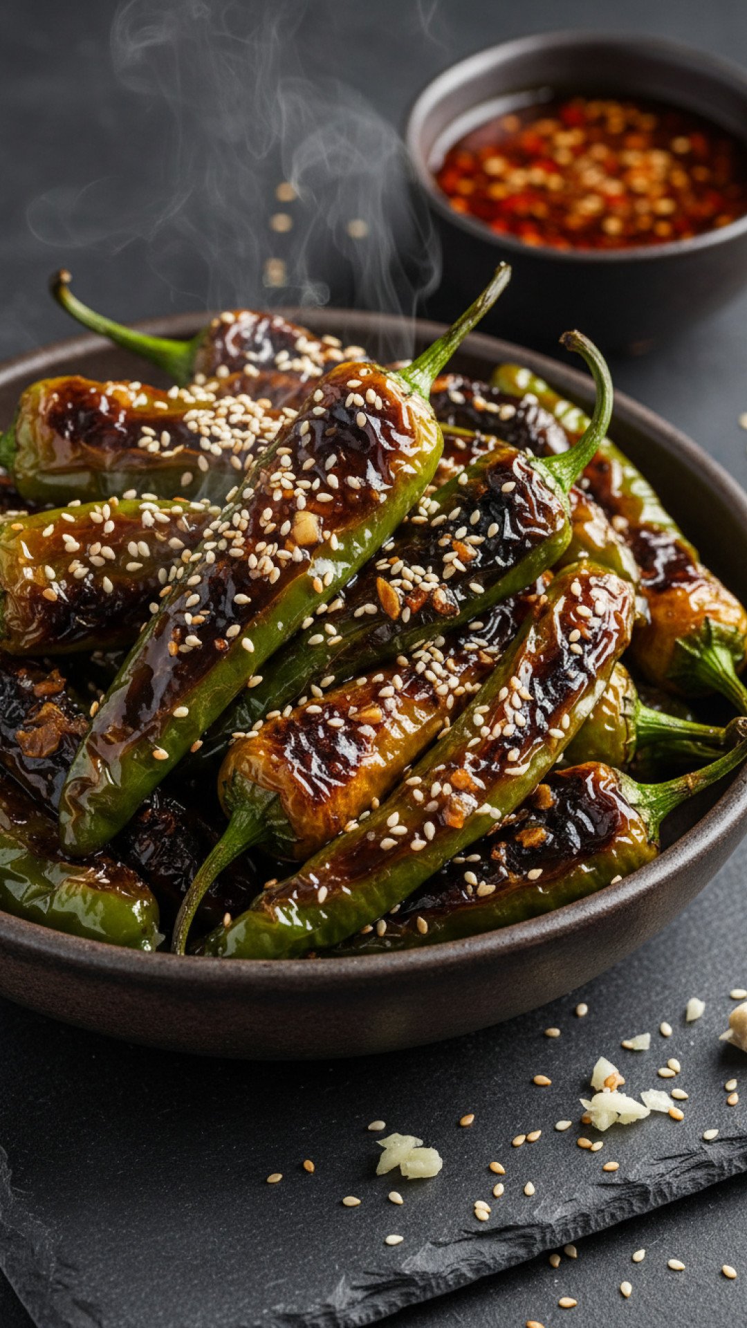 Blistered Shishito Peppers with Lemon & Sea Salt: Your New Go-To 10-Minute Snack! 4 Blistered Shishito Peppers with Lemon & Sea Salt Preparation