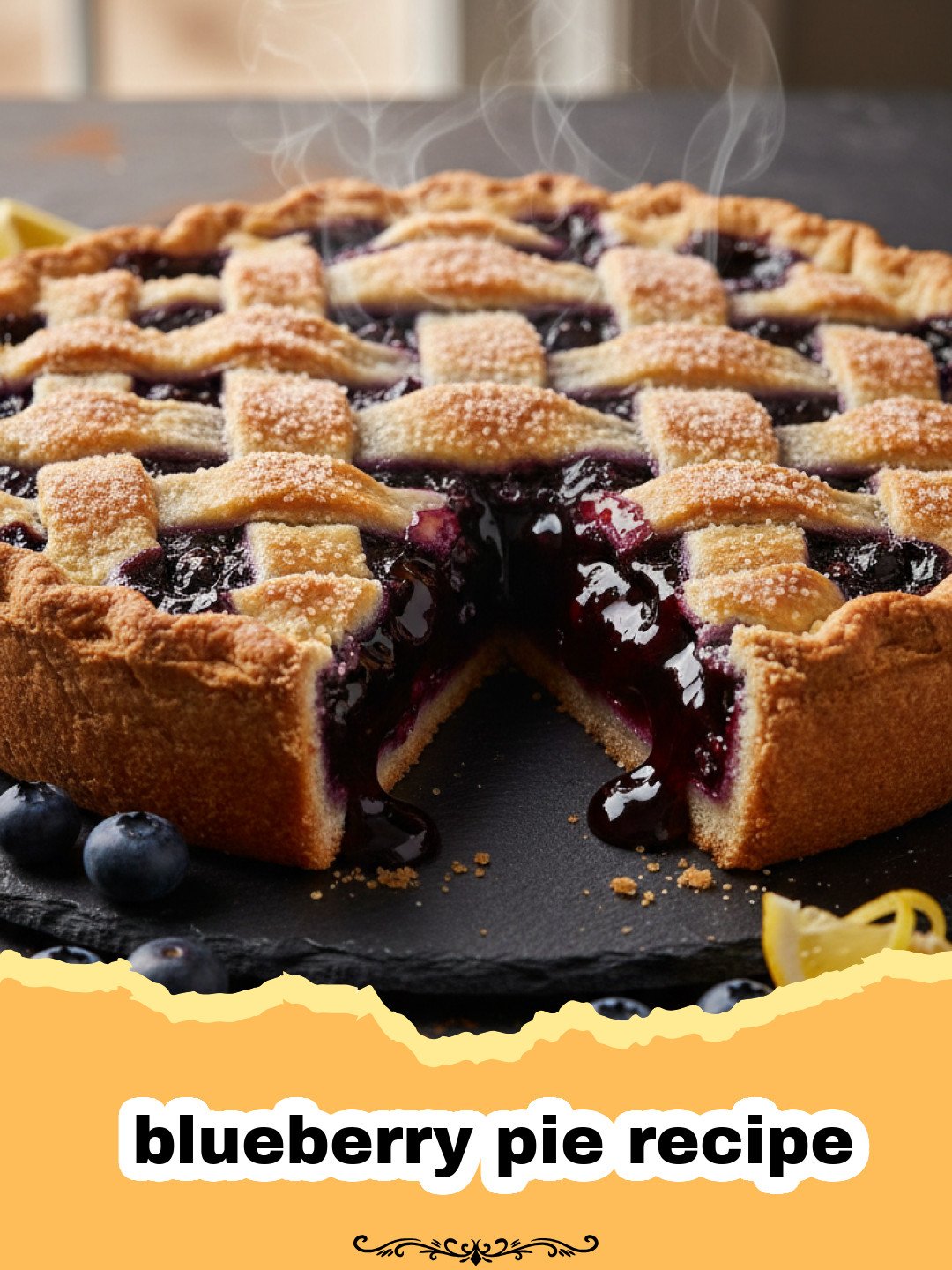 The Quintessential Blueberry Pie Recipe: A Taste of Summer Bliss 3 blueberry pie recipe - A golden, bubbly classic homemade blueberry pie with a lattice top, cooling on a wire rack.