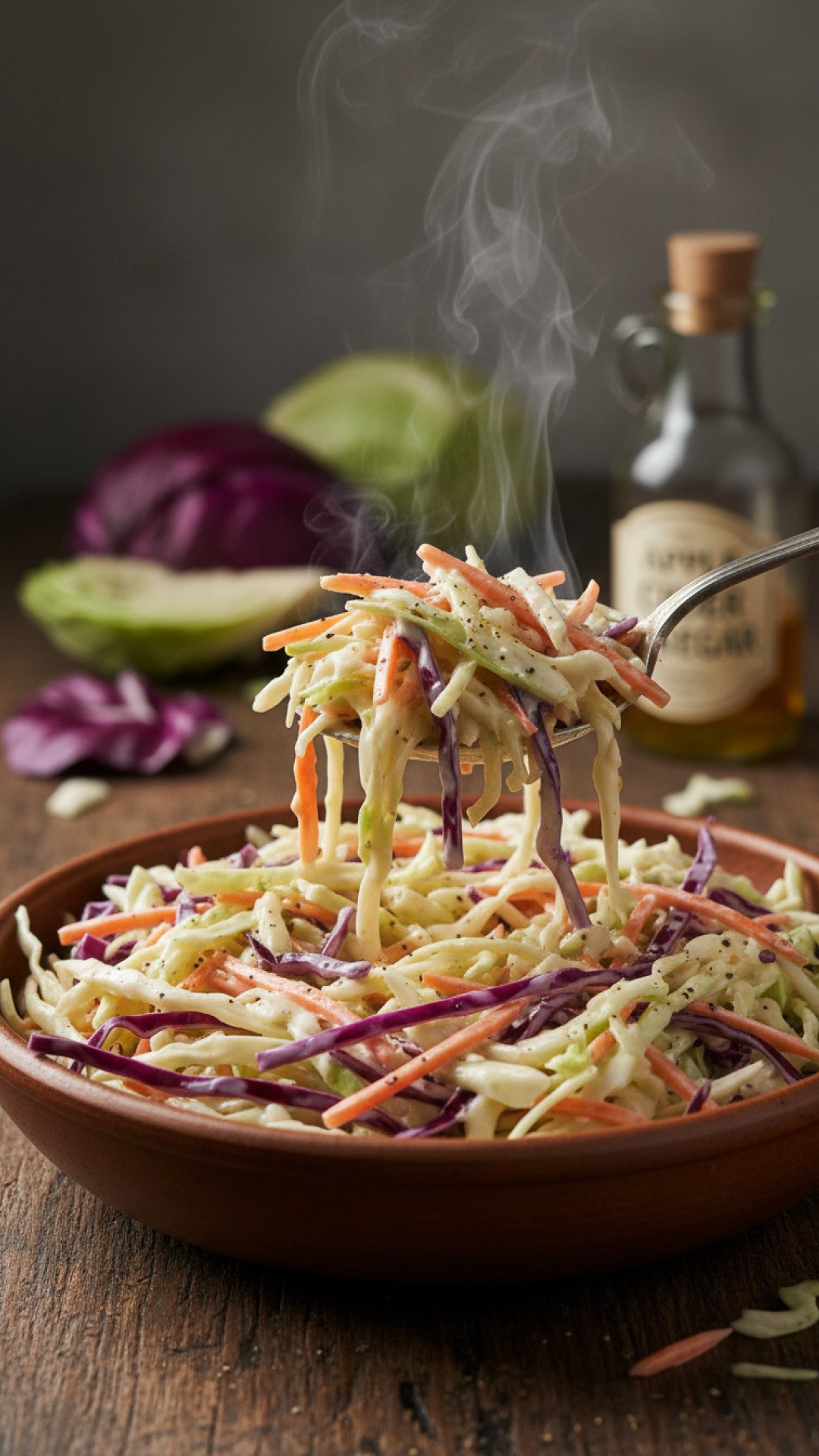 Classic Creamy Coleslaw Recipe Preparation