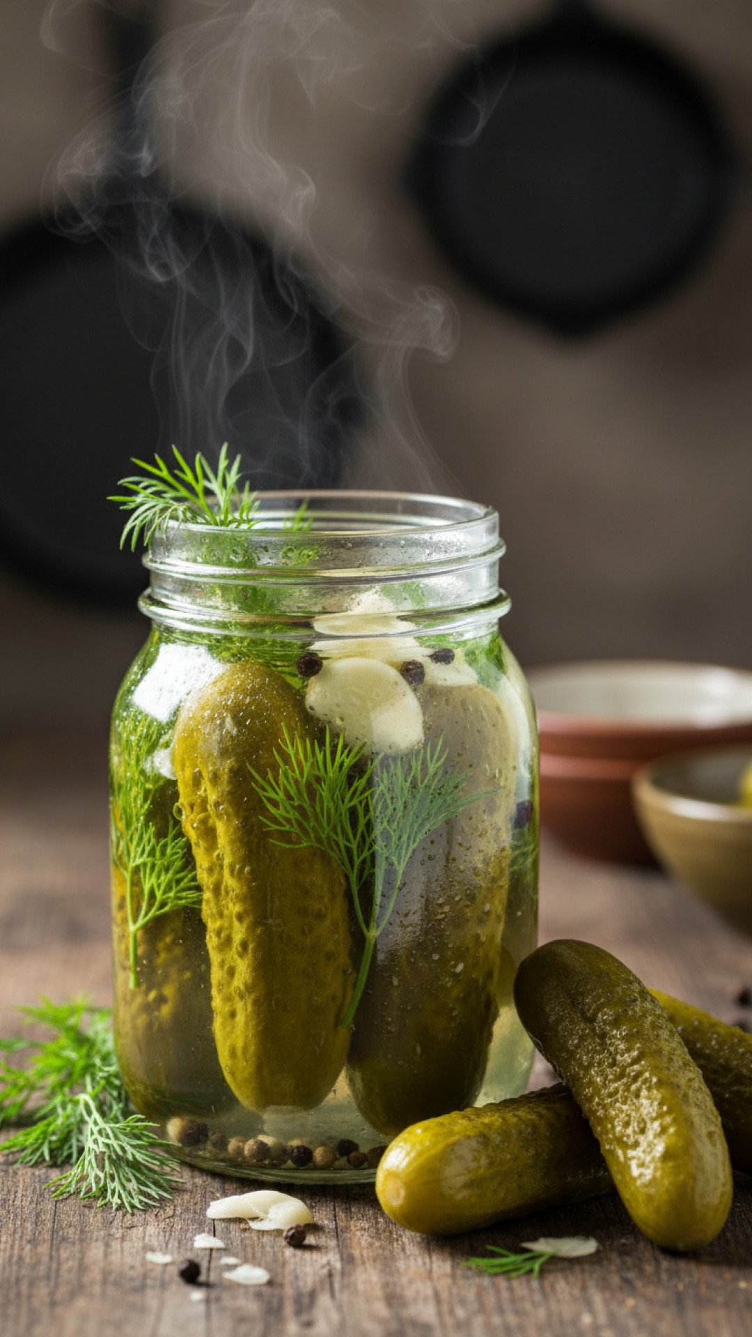 Classic Crispy Homemade Dill Pickles Preparation