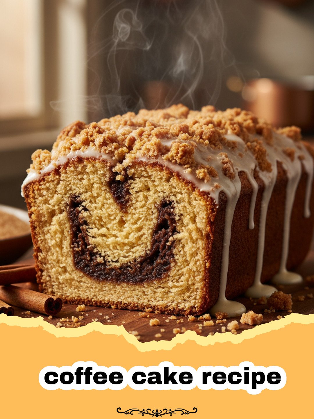 The Ultimate Crumb Top Coffee Cake: Your New Favorite Breakfast Treat! 3 coffee cake recipe - Close-up of a slice of classic crumb top coffee cake with a rich streusel topping