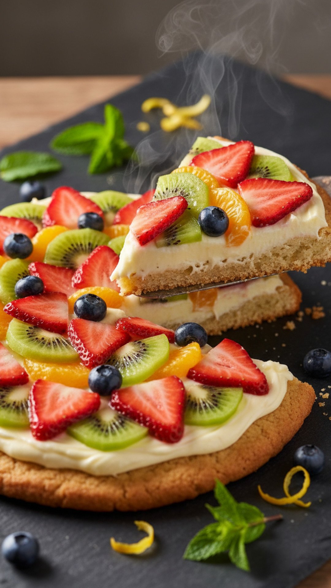Classic & Easy Fruit Pizza Preparation
