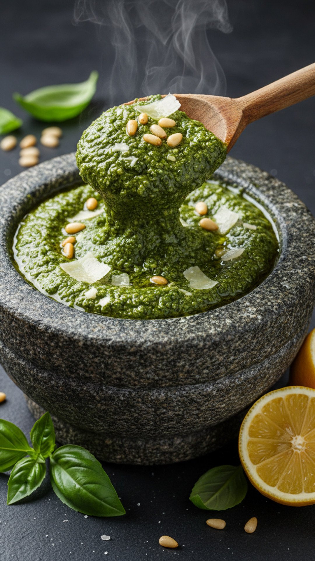 The Ultimate Homemade Basil Pesto Recipe: Freshness in Every Bite 4 Classic Fresh Basil Pesto Recipe Preparation